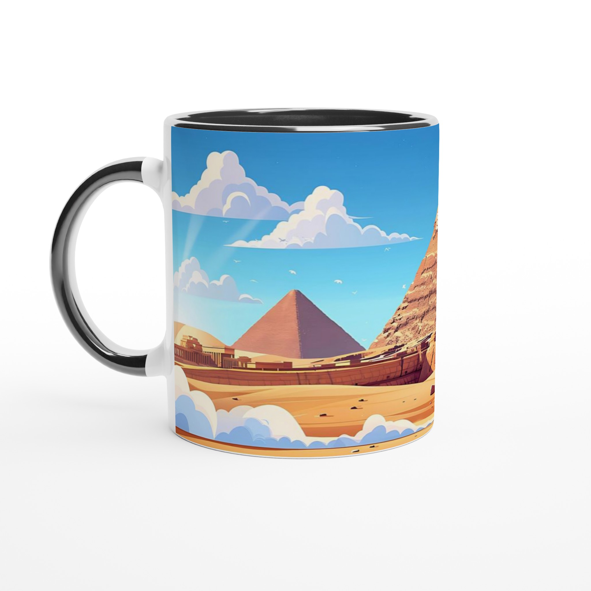 Egyptisk Pyramider & Sfinx Mugg - Klassisk Design i ditt Val av Färg 4 2fdefbe6-6532-41f4-80a8-0ffbc5b0f6d0