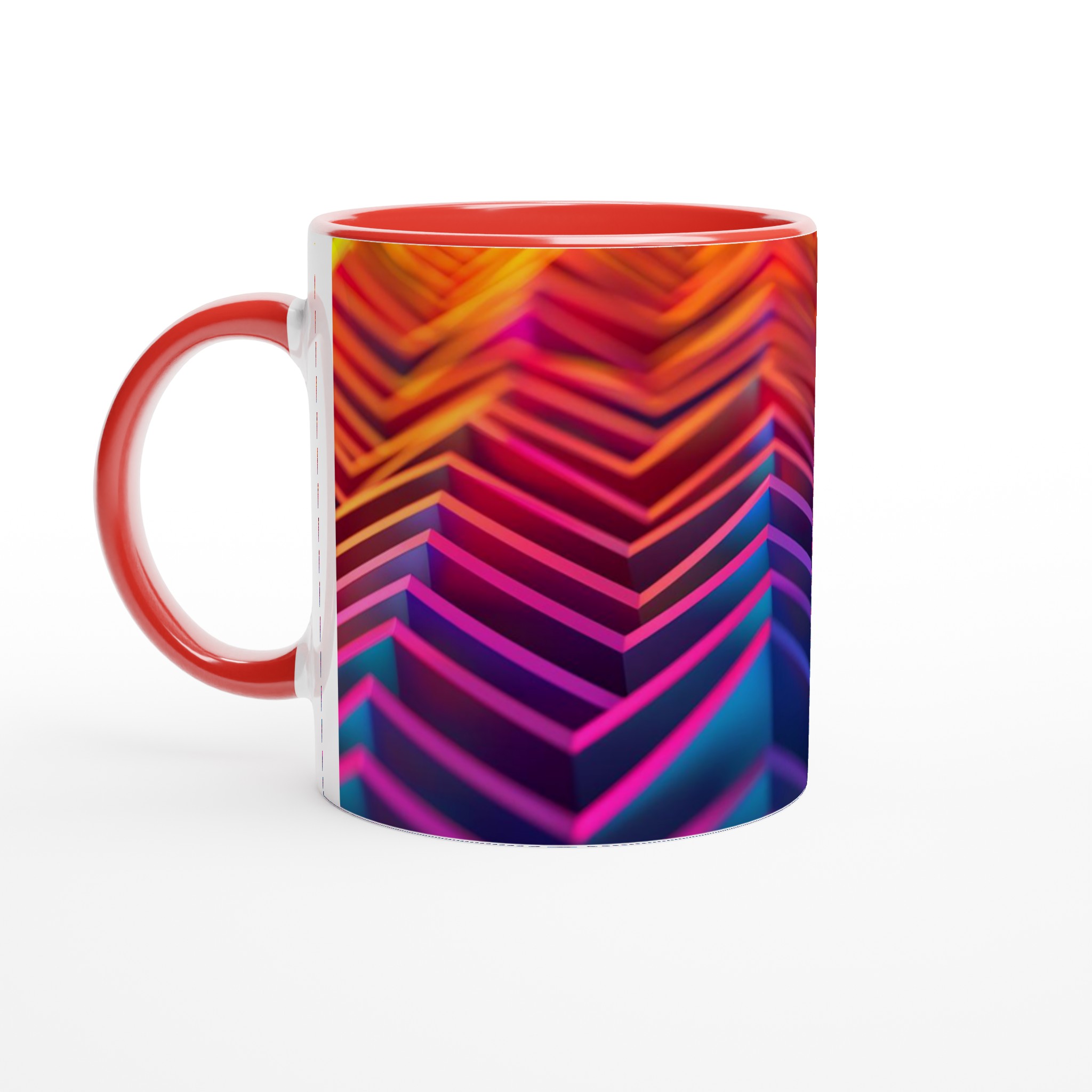 Neon Våg Keramisk Mugg – 11oz Kaffemugg i Ditt Val av Färg 5 2fe08ff2-34d4-4b8f-b62c-18fe37dd0799