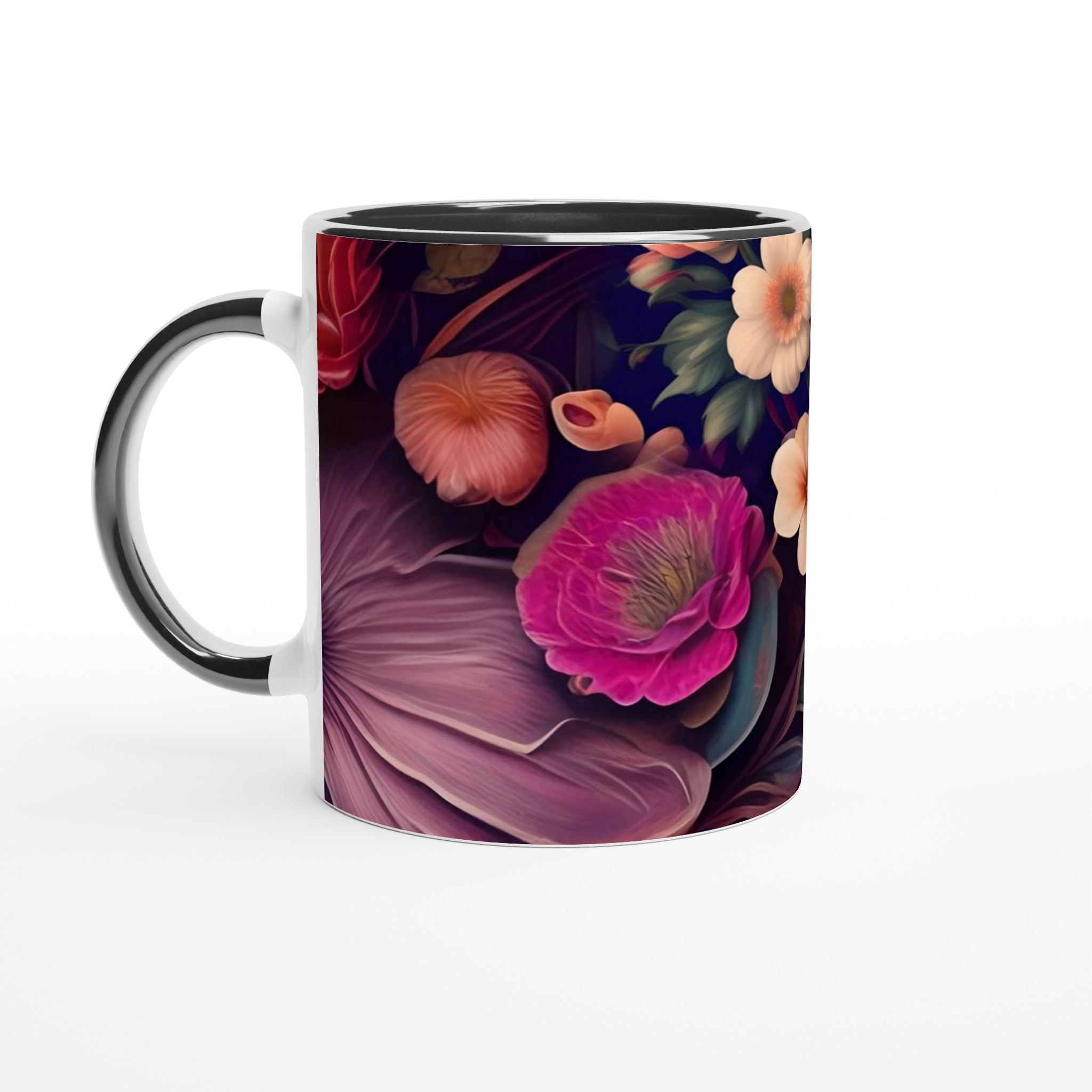 Elegant Floral Ceramic Mug 11oz – Vibrant Colors to Brighten Your Day 4 2ff234d0-2d96-459c-9a63-db88efc43b5d