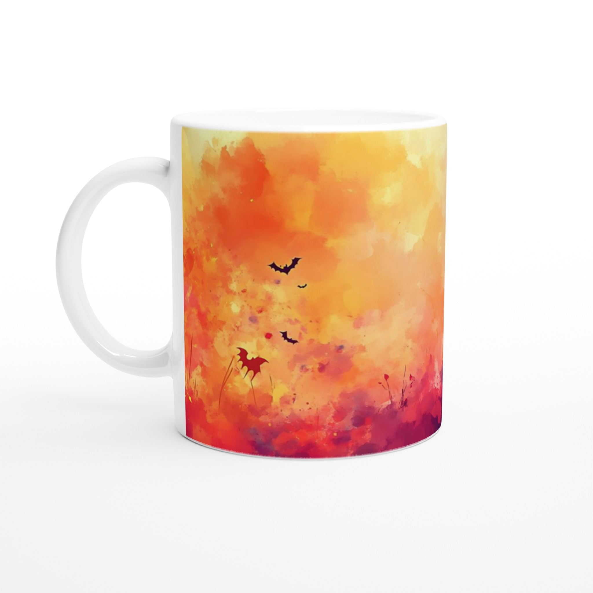 Magisk Halloween Mugg – Lekfull Design i Akvarell | 11oz Keramisk Kaffemugg 1 2ffb3b96-0ecb-4882-8d30-5273158eccf2