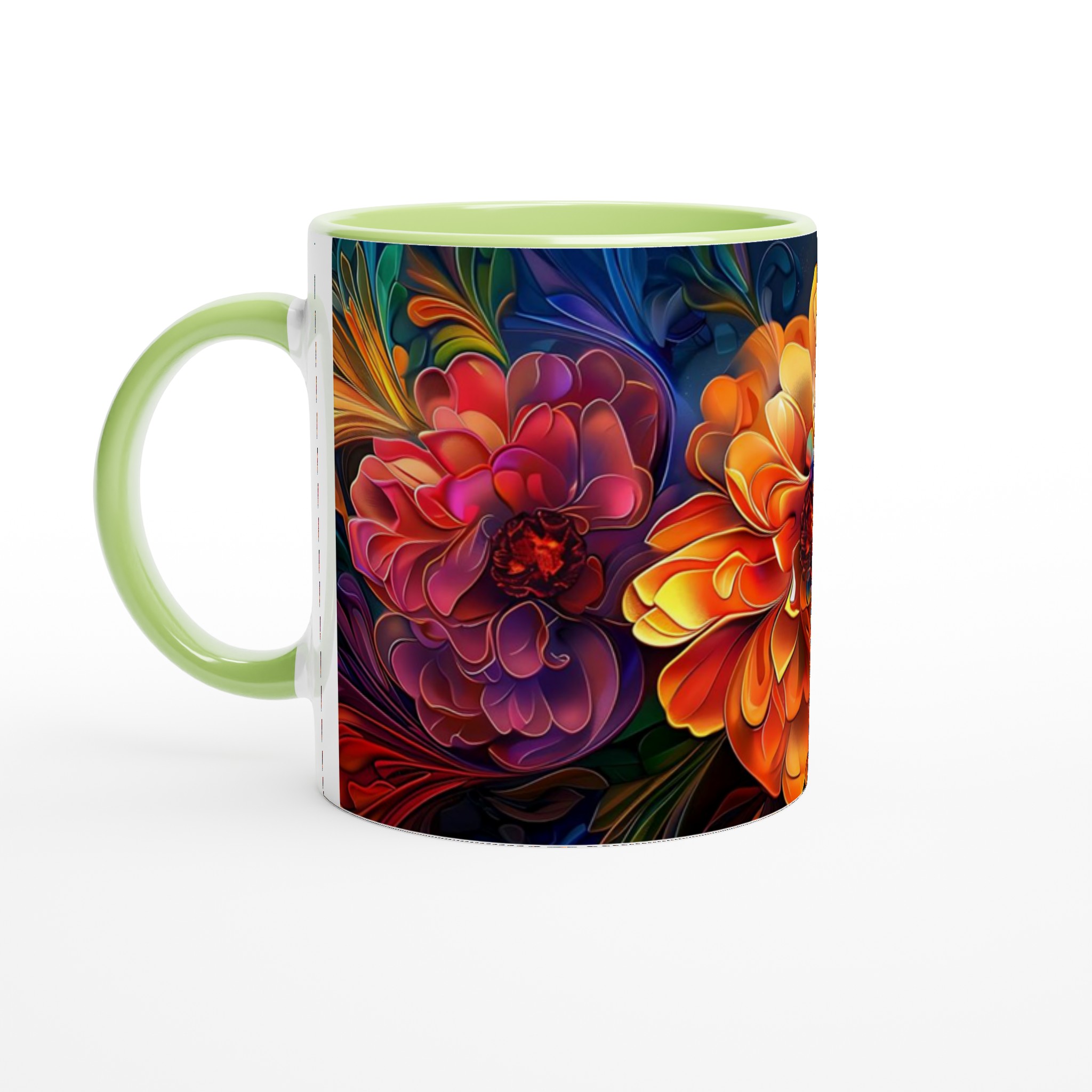 Abstrakt Blomster Keramikmugg 11oz – Levande Konst för Dina Fikastunder 7 302c3d24-ff4a-49a3-842f-14a47627ba7f