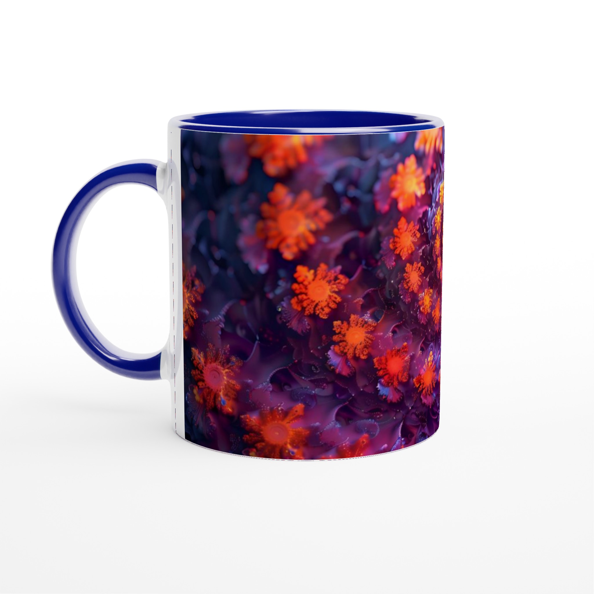Abstrakt Spiralblomma Mugg - 11oz Keramisk Kaffemugg med Konstfull Design & Flera Färgalternativ 2 302fd073-fe1c-489c-b31a-15f07c00780a