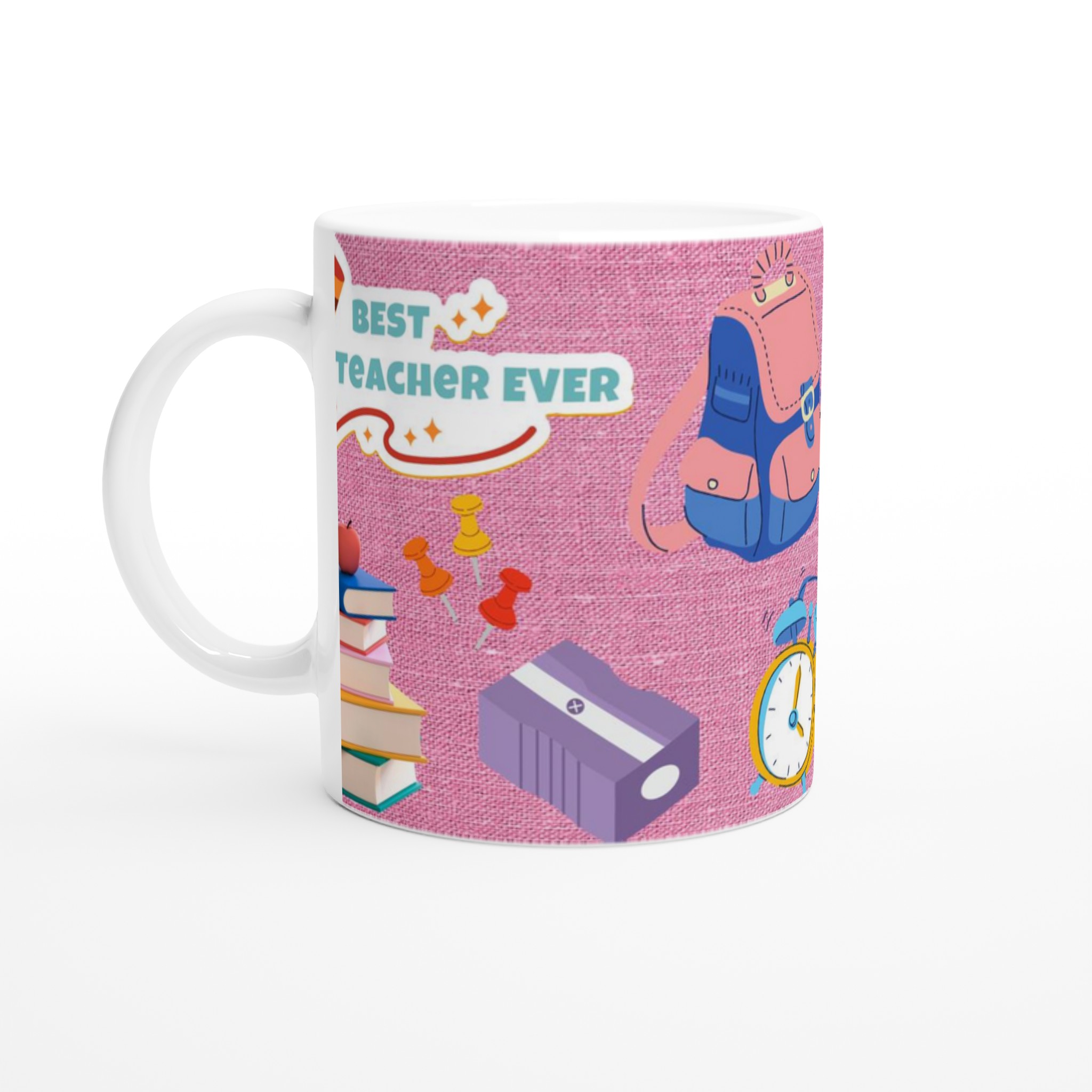 Vit 11oz keramisk mugg – Hyllning till lärare i sju färgstarka keramikhöljen 1 30921d38-de49-48bb-99c1-cc4c31d4933d