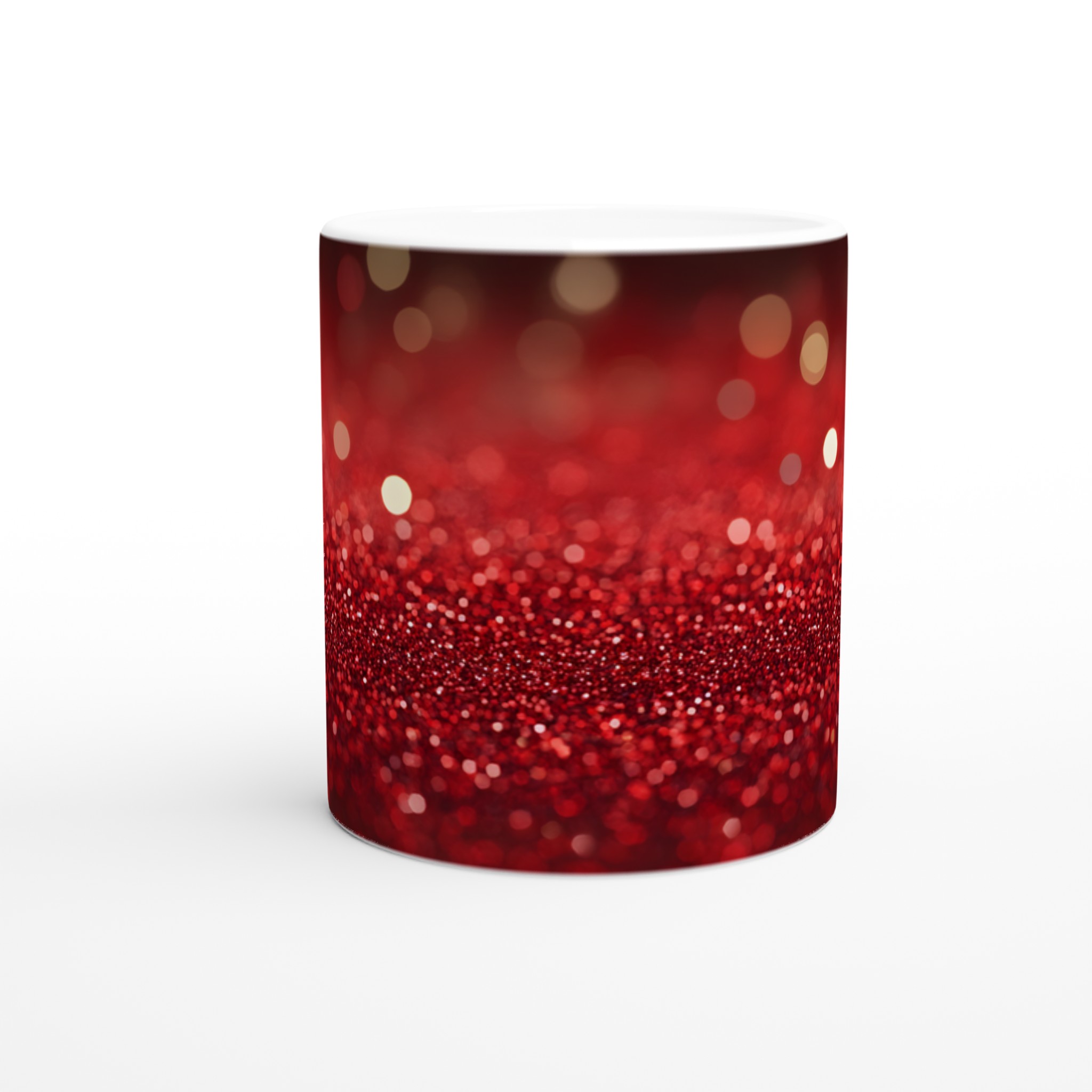 Glittrig Röd Keramisk Mugg - 11oz Favoritkopp för En Gnistrande Vardag i Ditt Val av Färg 8 30a6563c-5869-4843-af5b-389b412d401c