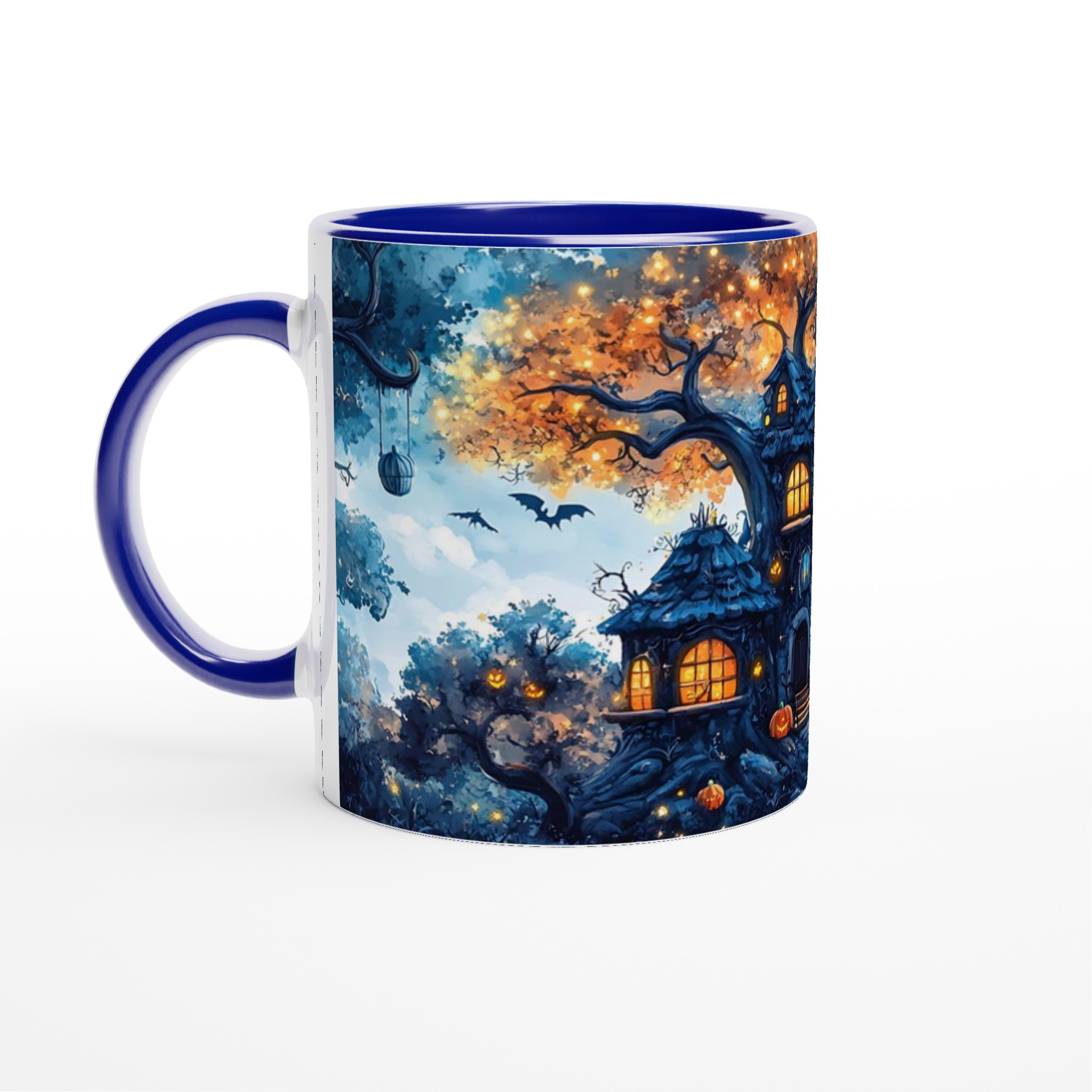 Mystisk Halloweennatt Mugg – Drömsk Trädhusdesign i Klara Färger 2 30a80919-f791-452d-8070-a9f0f45822e8