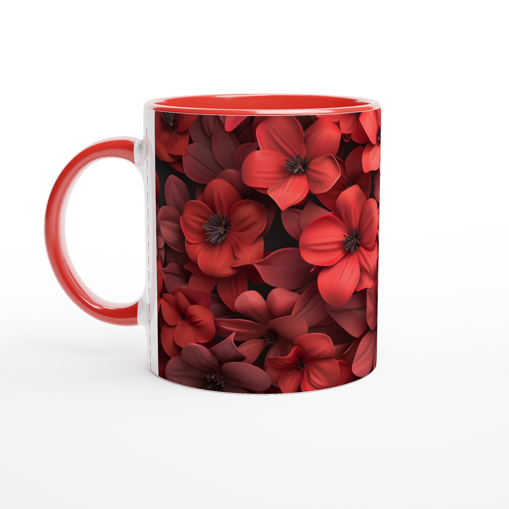Blomstrande Röda Keramiska Muggar – Välj din Färg för en Livfull Kaffepaus, 11oz 5 30bbc81a-135d-4001-a64c-d2f94d8bf4ca