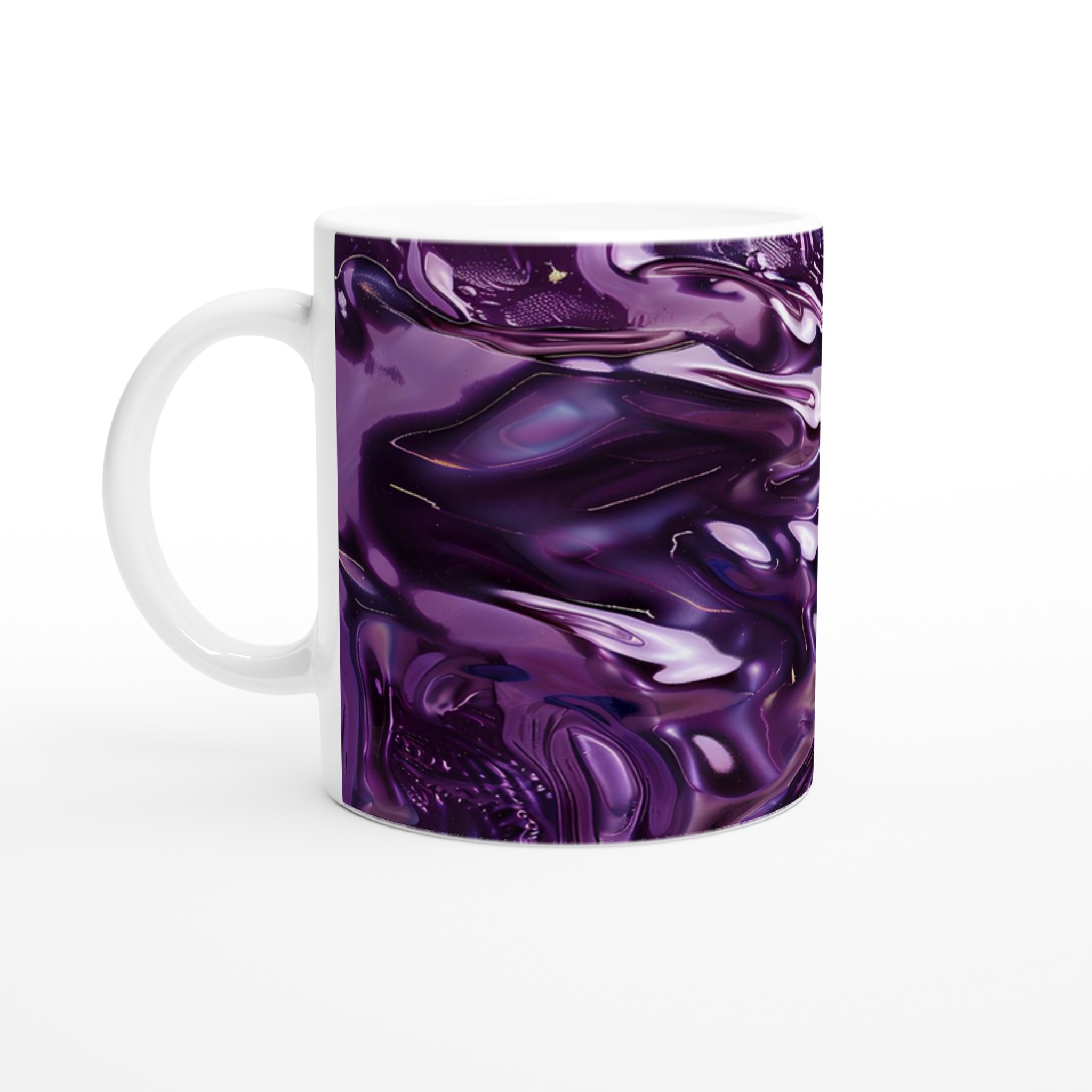 Abstrakt Lila Våg Mugg – 11oz Keramisk Mugg i Valfri Färg för En Modern Touch 1 30bcb157-a432-4898-95a3-51d0f2d44d15