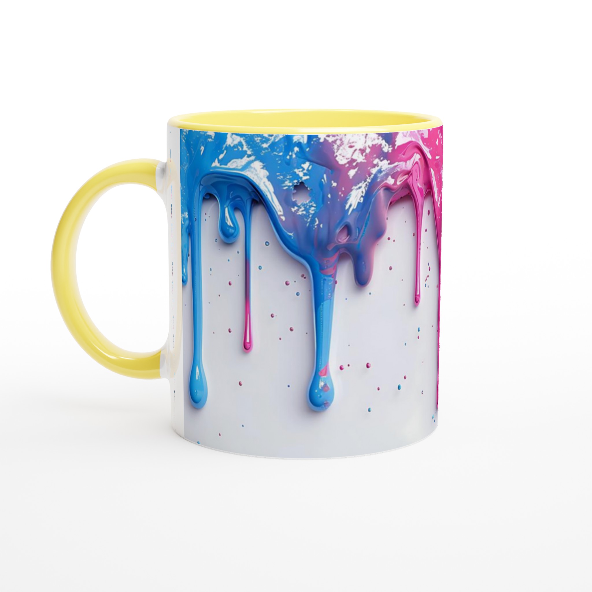 Färgsprakande 11oz Keramisk Mugg – Uttryck Dig med Drip-Art i Din Favoritfärg! 3 30d12a81-c1fb-4e95-bb7f-67fca5953832