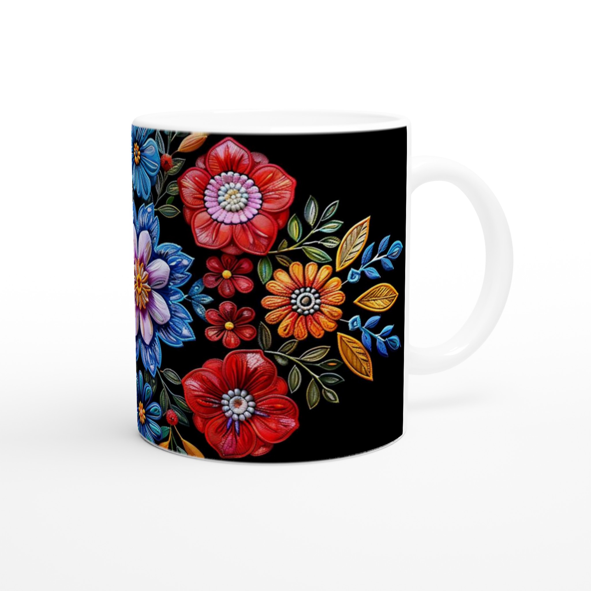 Färgglad Blommig Keramikmugg – Konstnärlig Design i 7 Livfulla Färger 9 30db039e-9c11-4b28-8213-c4bd3b7b3dfd