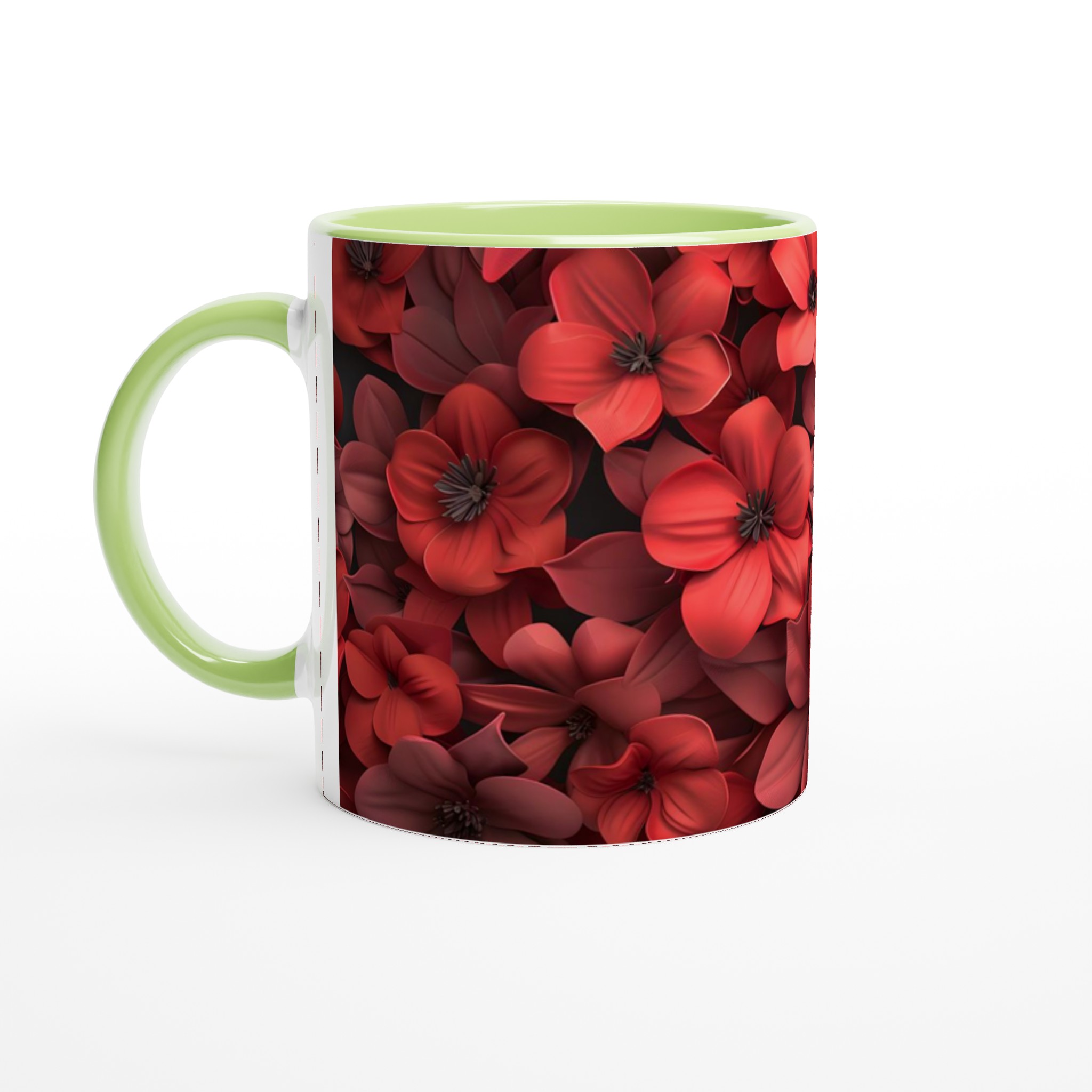 Blomstrande Röda Keramiska Muggar – Välj din Färg för en Livfull Kaffepaus, 11oz 7 30e3338b-9519-484c-bed3-2bf73fd56b86
