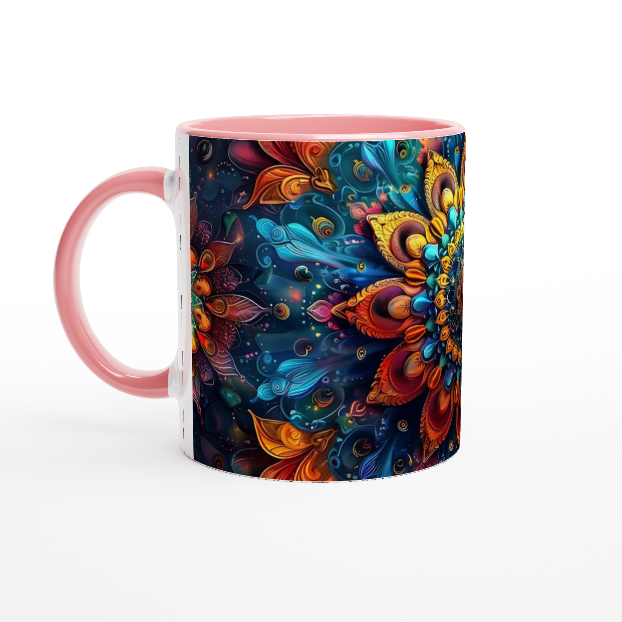 Kosmisk Mandala Keramisk Mugg – Konstnärlig Kaffekopp med Levande Mönster, Välj Din Färg! 6 30fdf319-df5a-4f05-bff1-27a2d1d3bf98