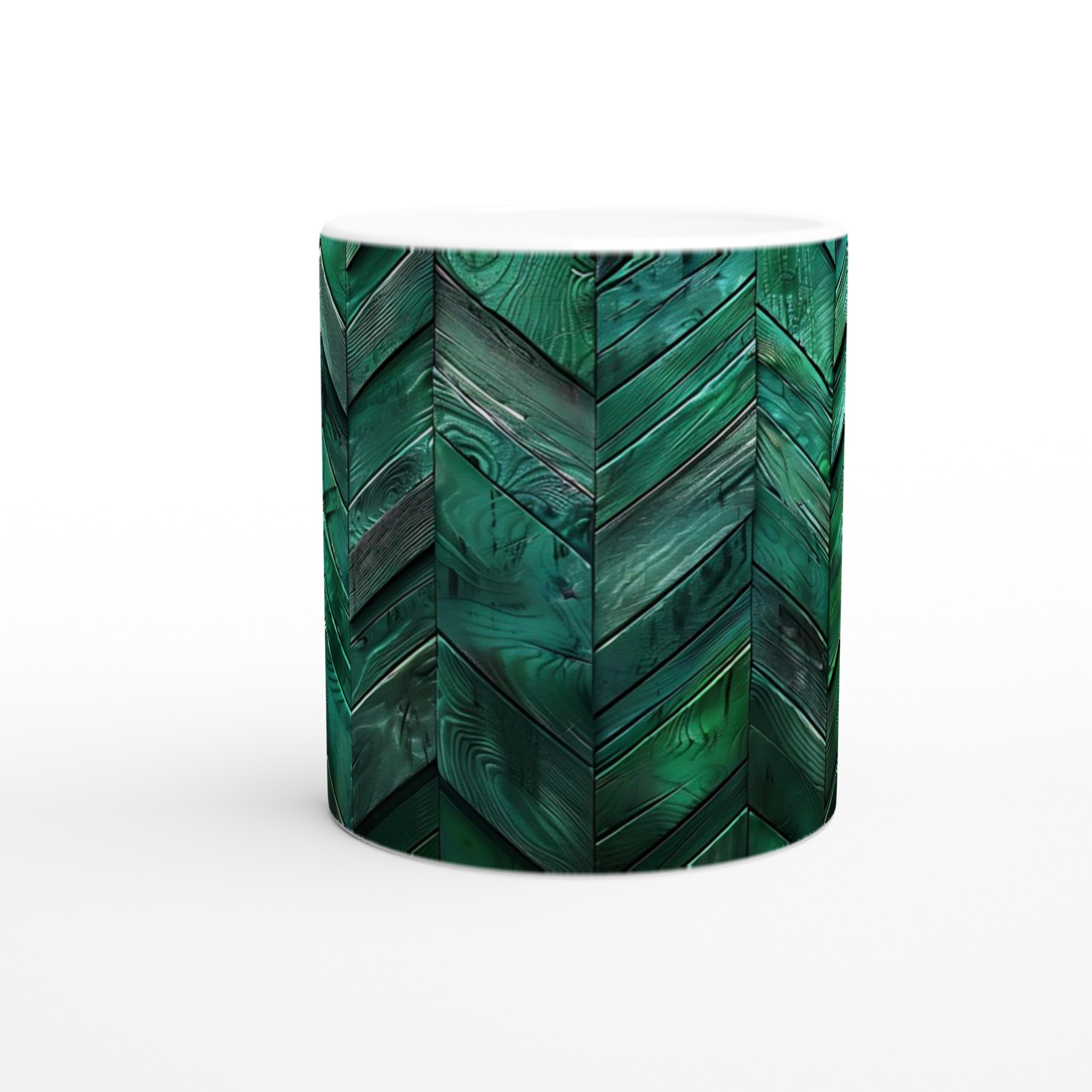 Vit 11oz keramisk mugg med djupgrön trädesign – välj bland sju eleganta färger 8 30ff5019-1021-4fd4-a1ea-05d75a9cc0c5