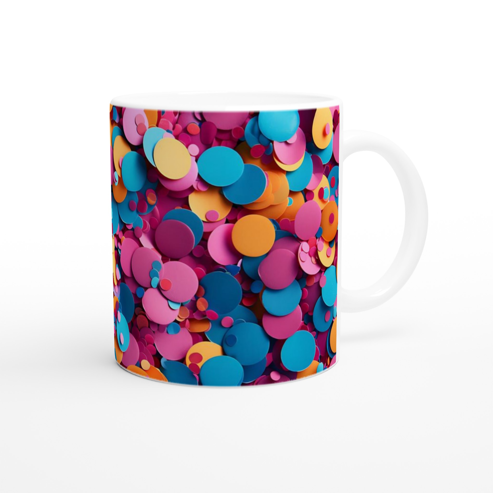 Konfetti-dröm Keramisk Mugg – Färgglad Design för Glada Stunder, i Valfri Färg! 9 3138fc71-4ca3-4cab-a7b9-eb02fc5928c2