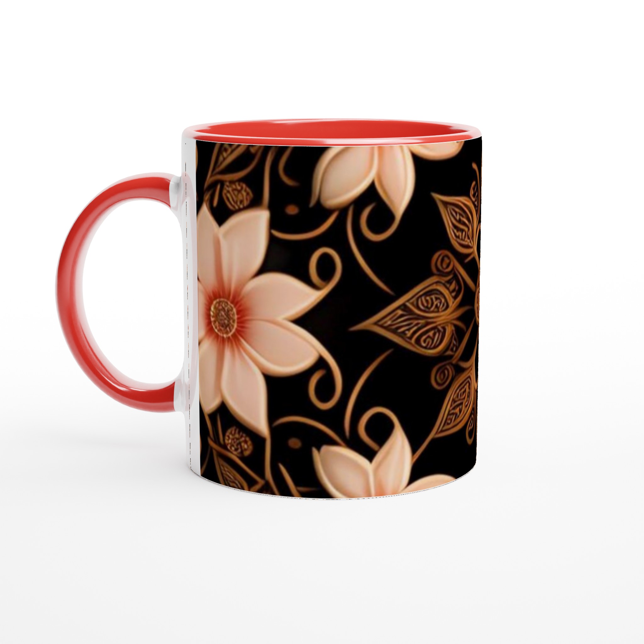 Elegant Floral Mandala 11oz Ceramic Mug – Choose Your Perfect Hue 5 3185a191-71e0-486e-8163-17d3105b9130