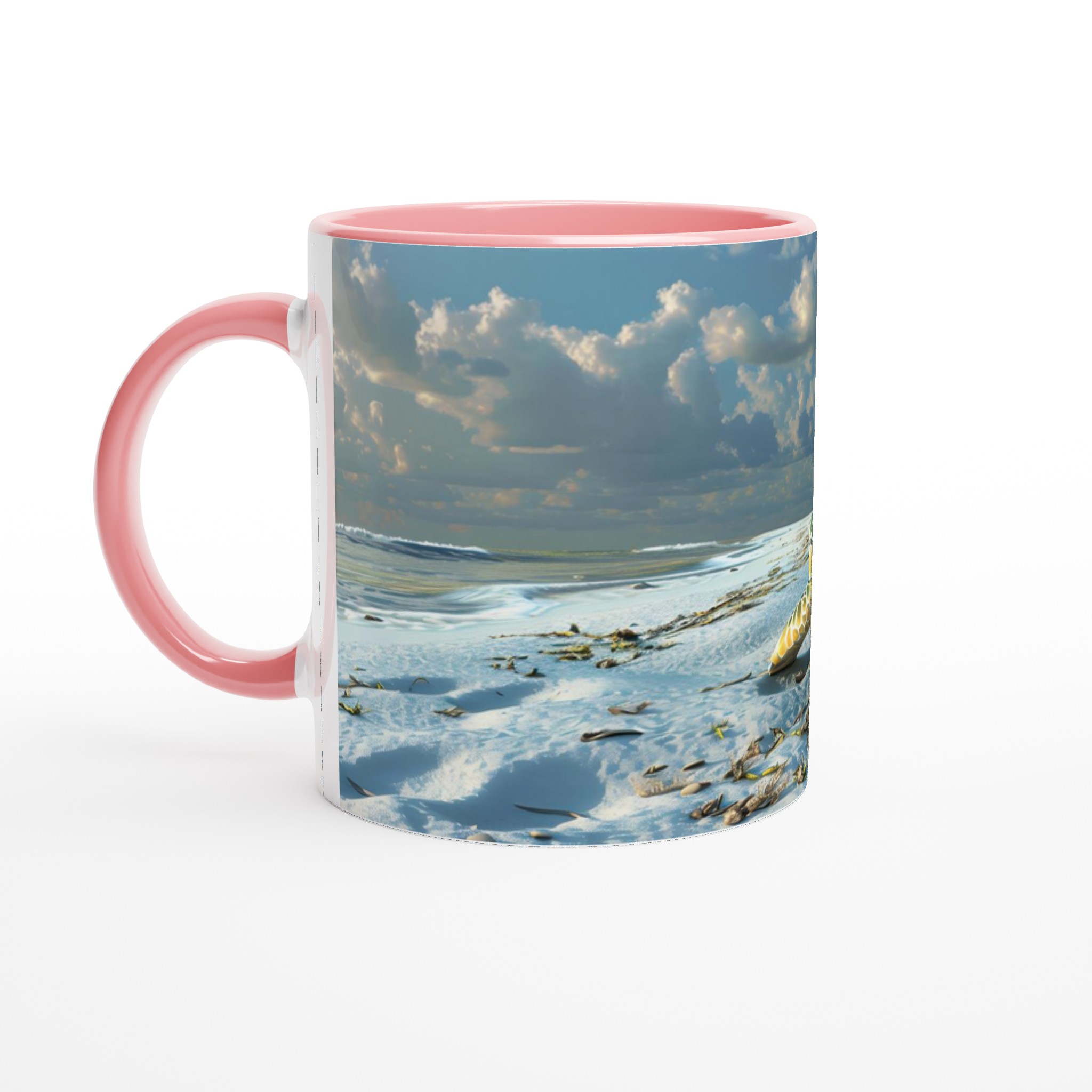 Tropisk Havssköldpadda Mugg – Levande Strandmotiv, 11oz Keramisk Mugg i Valfri Färg 6 31ac13de-e847-4eb6-9bae-1621a048f8a2