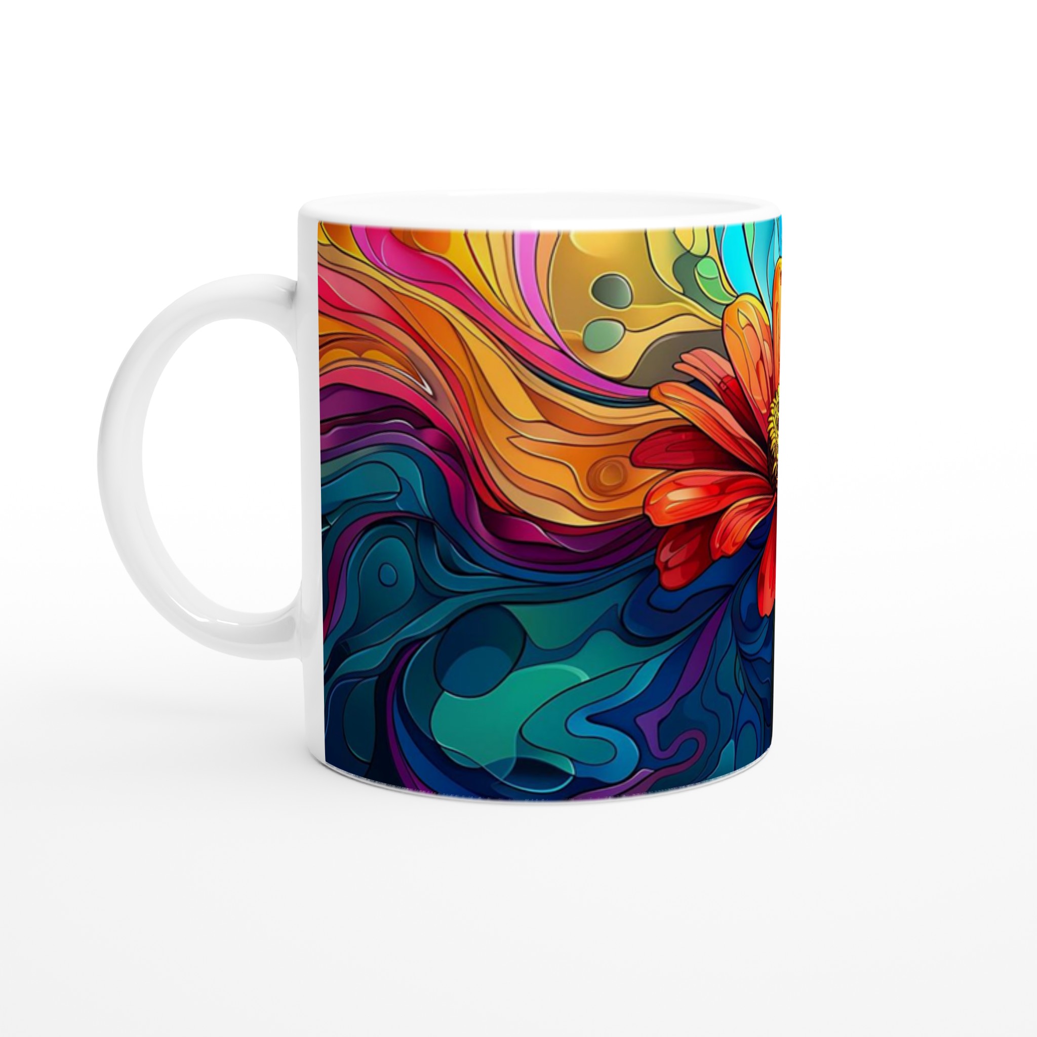 Konstfull 11oz Keramikmugg – Vibrerande Blomdesign & Färgval för Din Unika Stil 1 31d5e85b-f3b7-4697-8622-c7a175d709d1