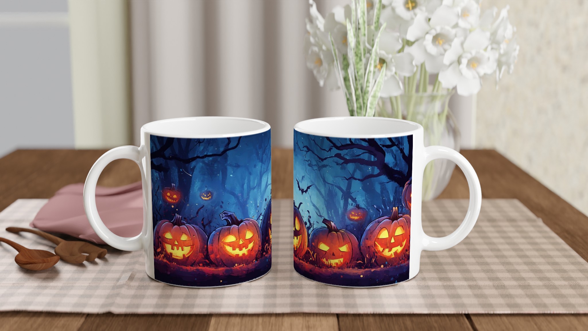Spöklik Halloween Pumpamugg – 11oz Keramikmugg för Skrämmande Goda Drycker, Välj din Färg! 10 31ed62c0-af0b-4224-8a6b-51ec5e9ebd37