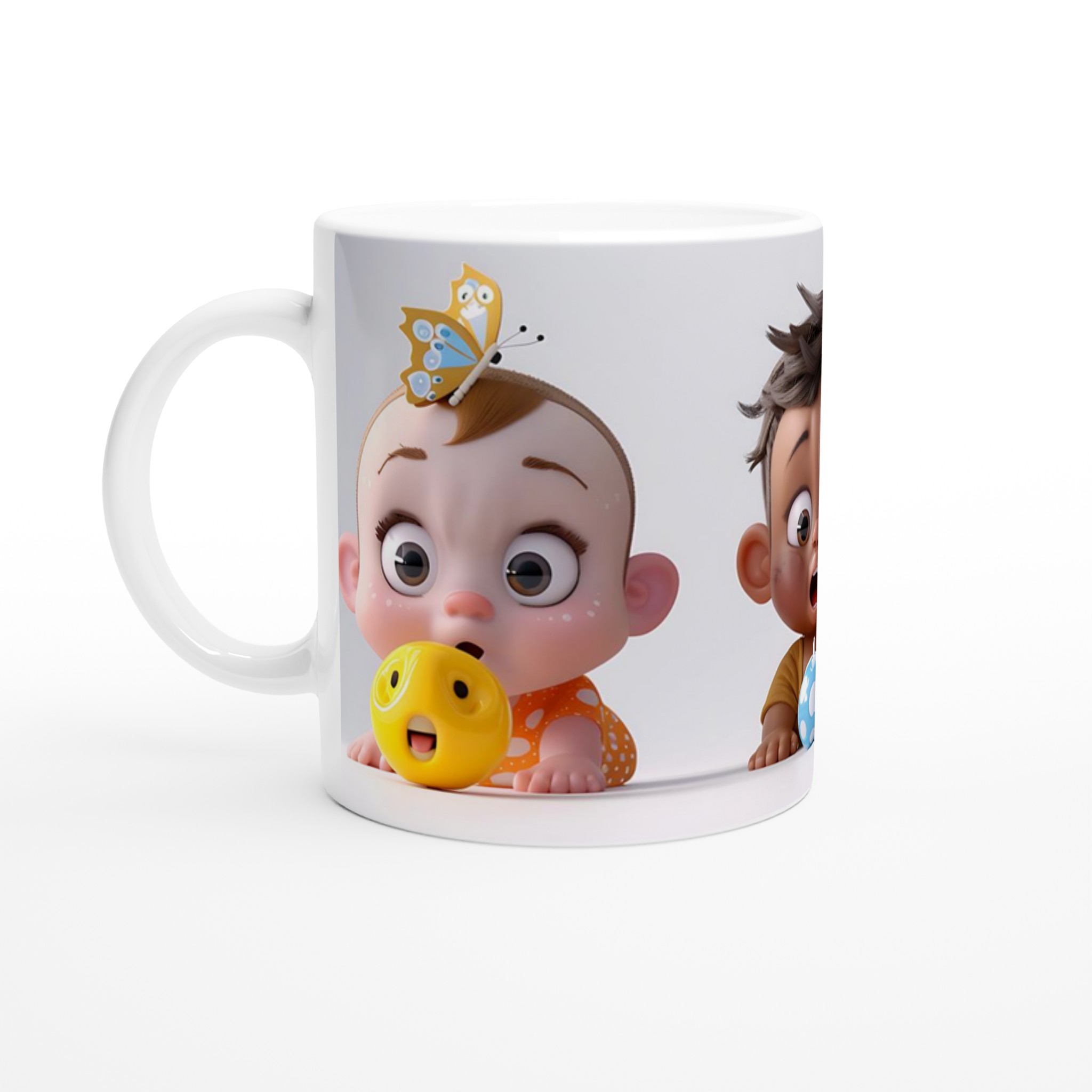 Söta Lekkamrater Keramikmugg – Glada Babymotiv & Djur för Din Kaffe- eller Teupplevelse, Välj Färg! 1 31f5486a-4aa5-4527-8e4f-5a0450b89cd5