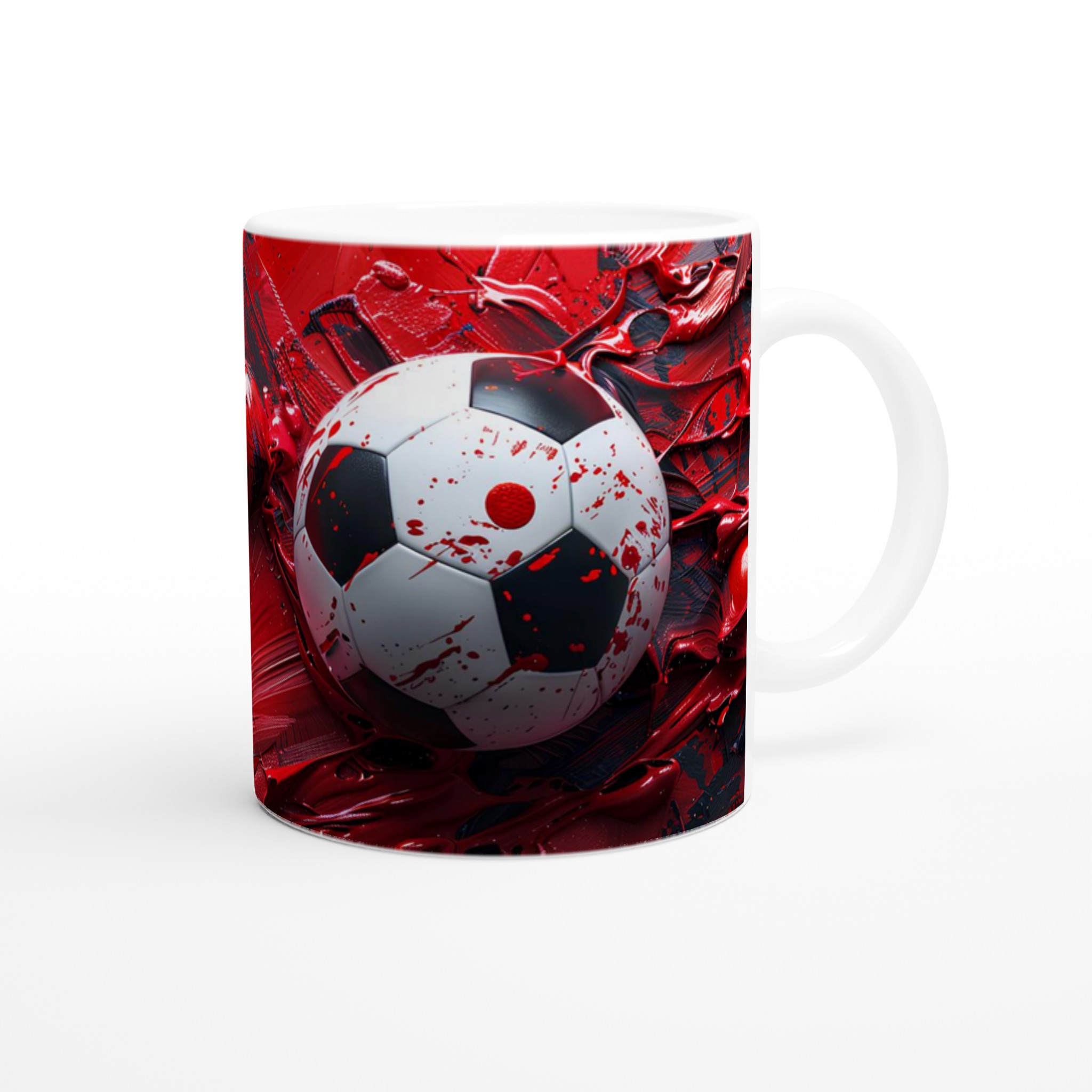 Fotbollskonst Keramikmugg – Dynamisk Design i Valfri Färg, 11 oz 9 320e87d9-809d-48e6-b2ce-242e83e1306c