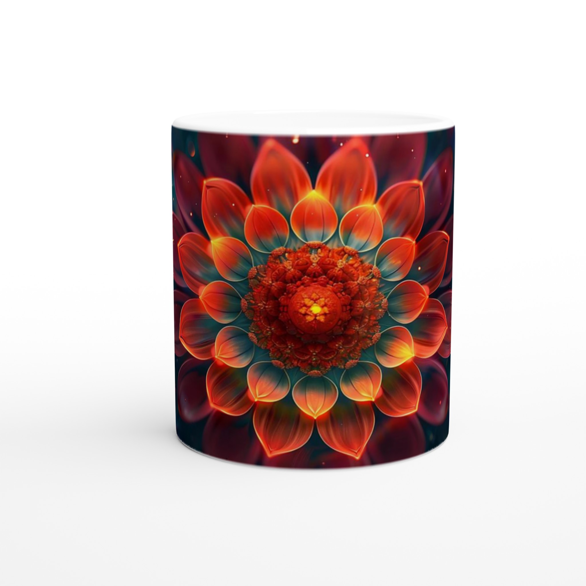 Glödande Blomsterdröm – 11oz Keramisk Mugg för Konstälskare, Välj Din Färg! 9 321abf94-8eab-443d-8b84-857b78bfd4ed