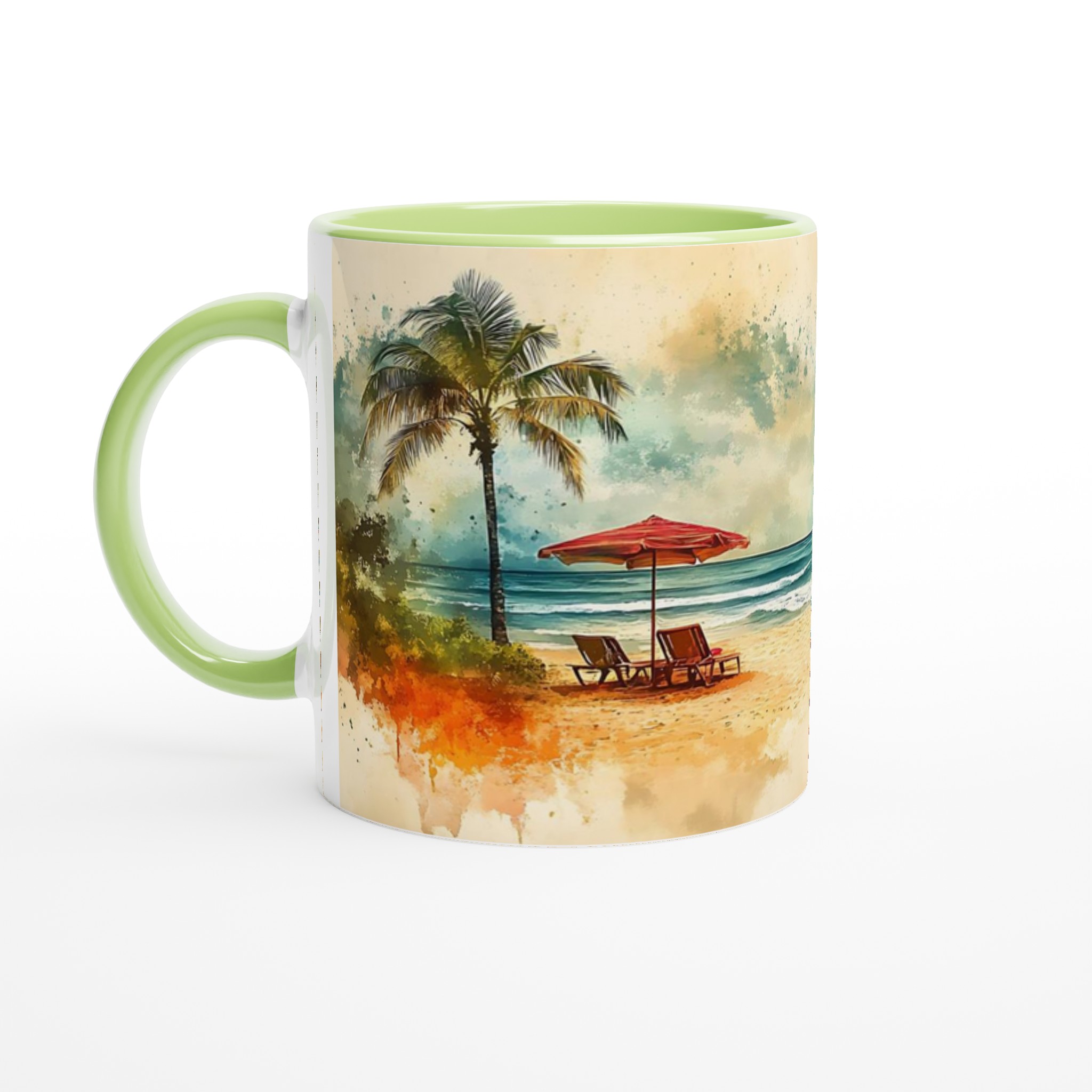 Summer Dreams Keramikmugg - Akvarell Beach & Surfmotiv i Väljbar Färg 7 321d0cf5-2ebb-4aff-970b-939cea84ffa8