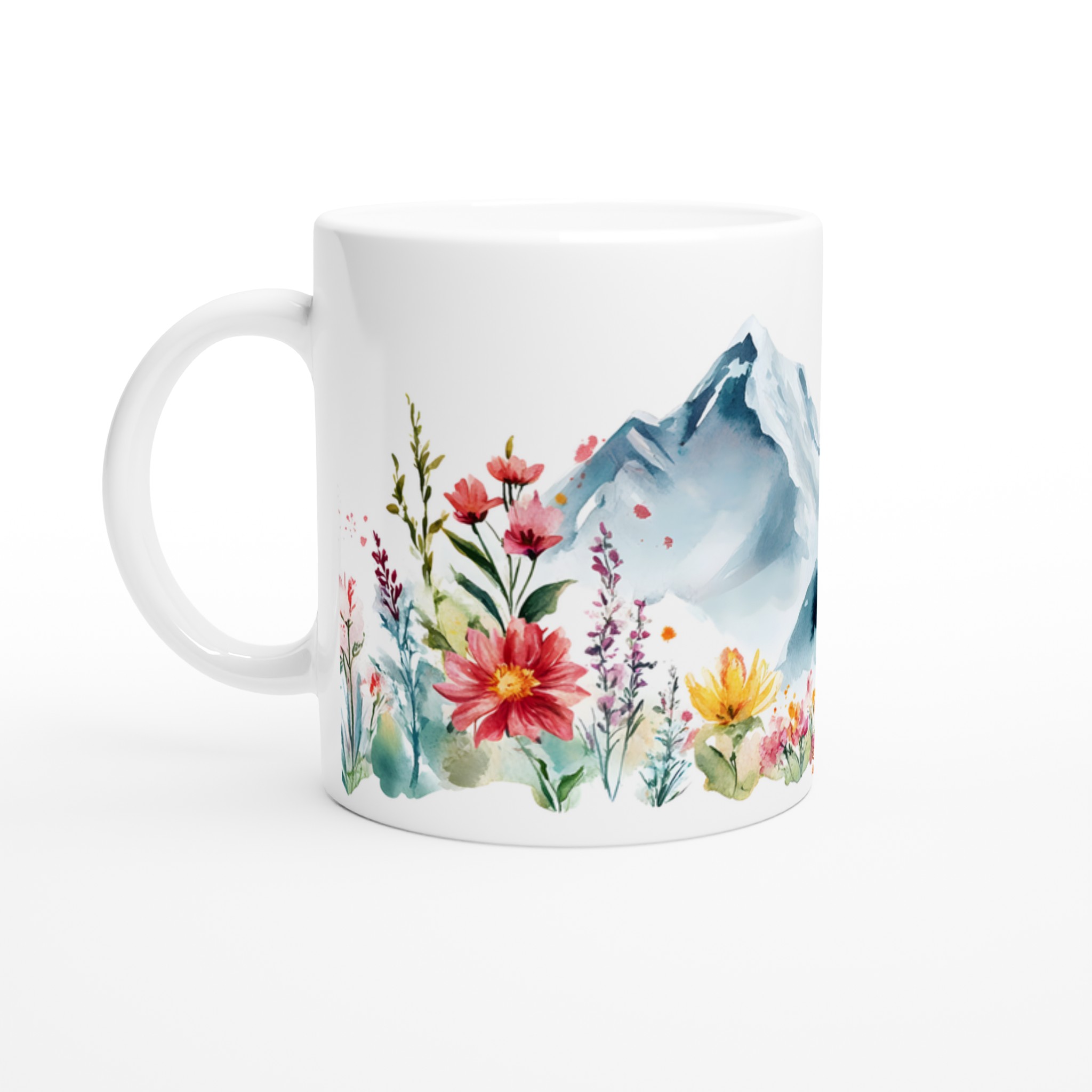 Akvarellberg & Vildblomma 11oz Keramisk Mugg – Njut av Naturens Skönhet i Varje Klunk 1 322c8057-11ef-43c2-90b1-bf3aa7381984