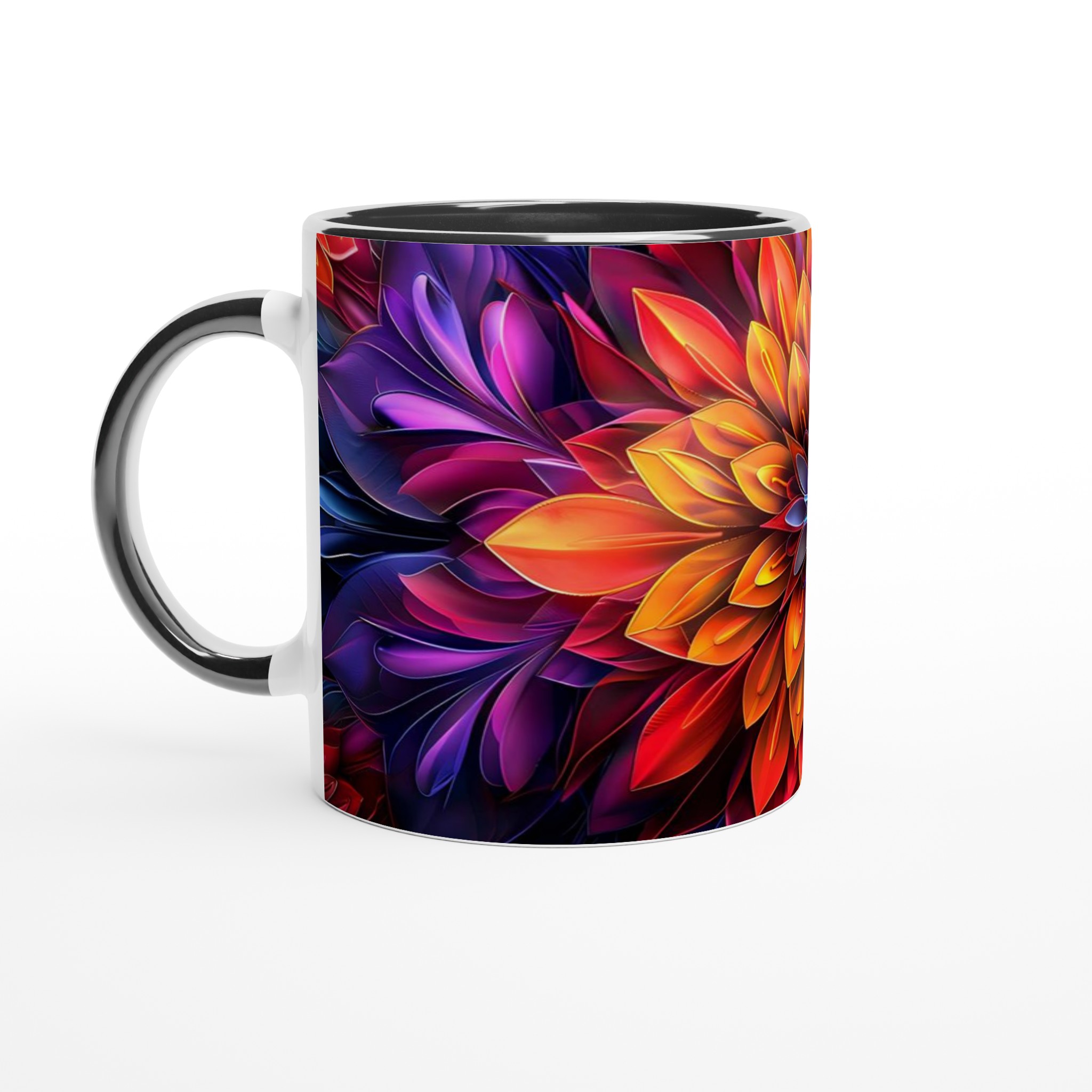 Abstrakt Mandala Keramikmugg - 11oz, Levande Färger & Designval 4 322ce6d1-3c58-481e-b885-846d4cda0c2a