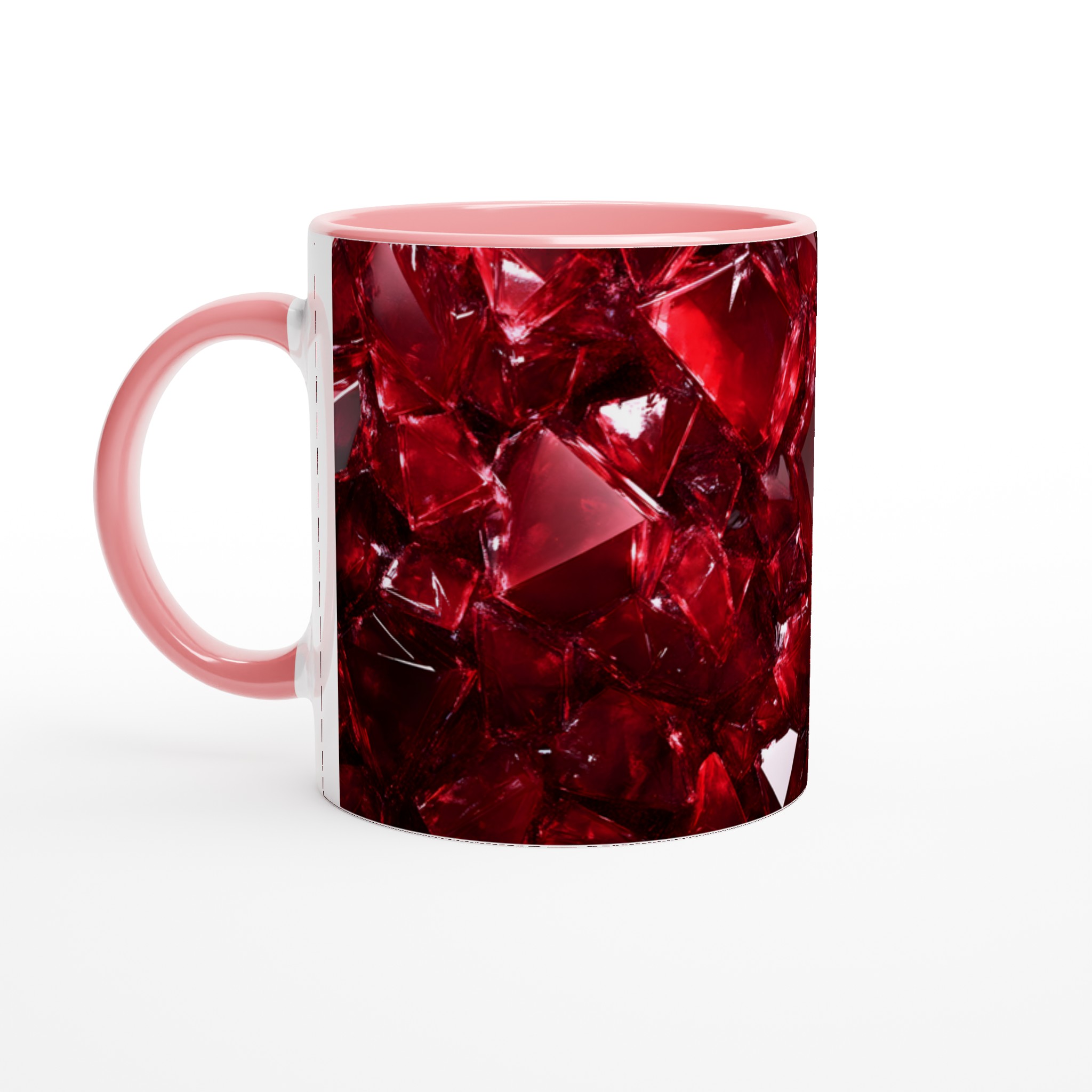 Rubinröd Kristallmugg – 11 oz Keramisk Mugg för Glänsande Morgonstunder 6 323c856b-dfe9-41ec-b33d-a84fa573233b