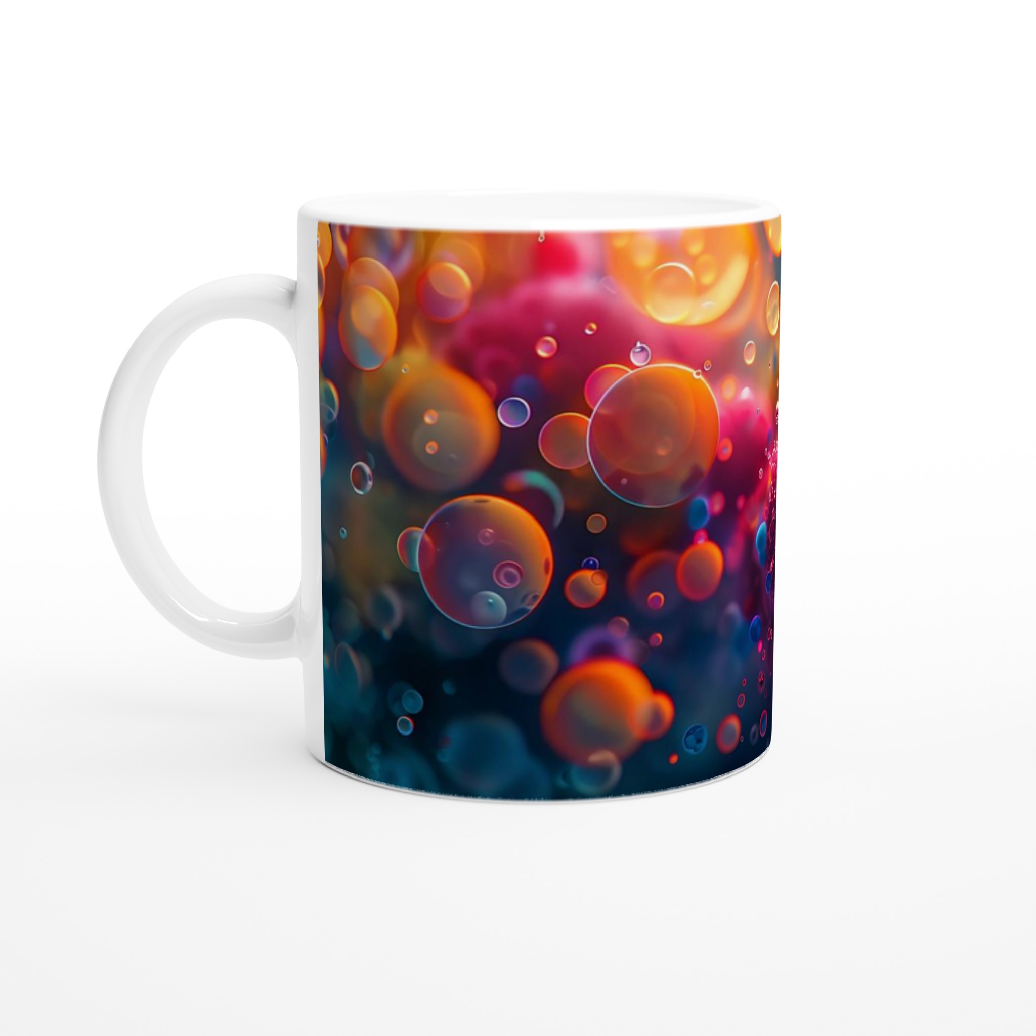 Abstrakt Bubbeldröm: Levande Keramikmugg i 7 Färger – 11oz 1 3265a7de-fd5a-4137-8dc4-66ac532be481