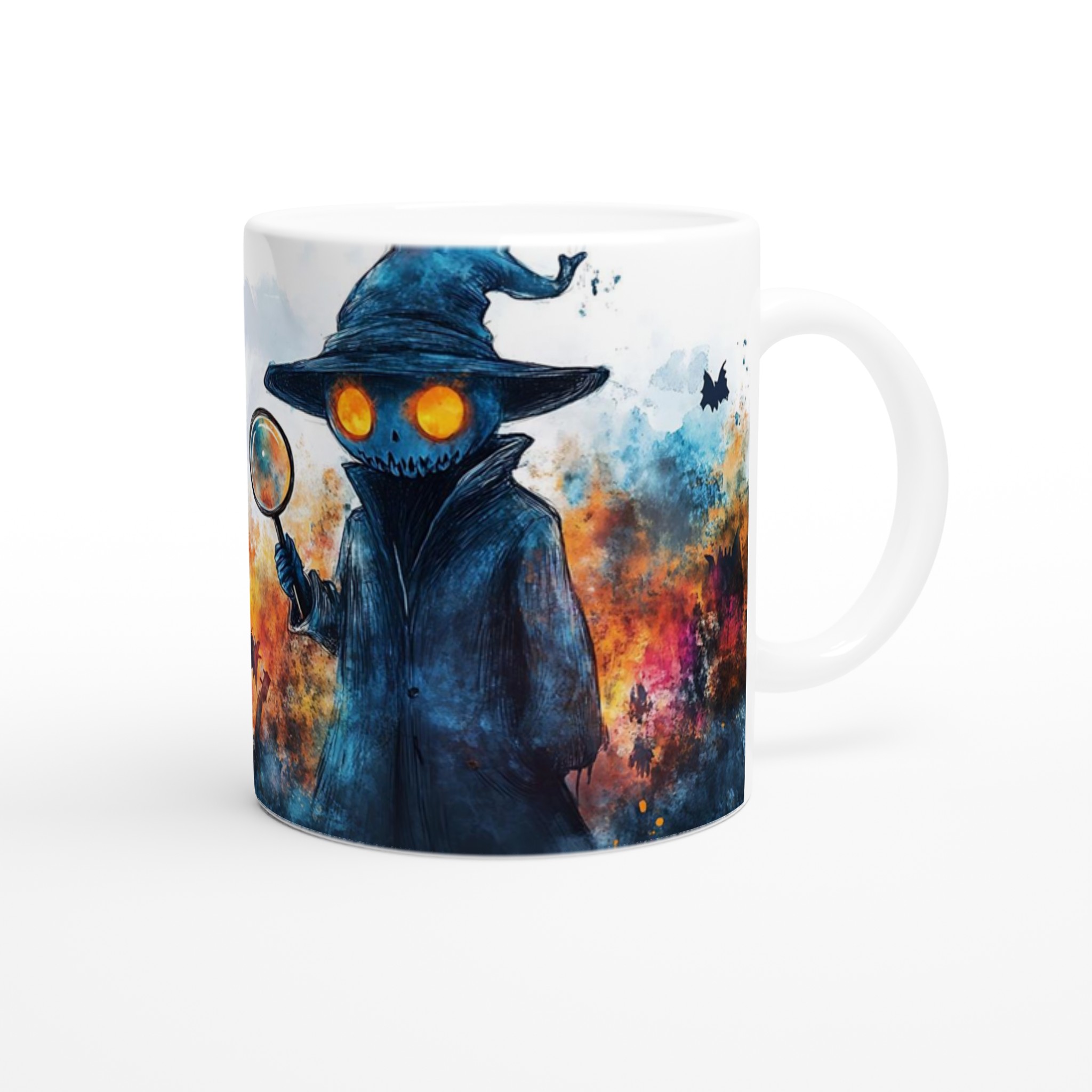 Mystiska Skräckdetektiven Keramisk Mugg - Perfekt för Halloween & Gotisk Stil, Välj Din Favoritfärg! 9 326f5e1d-6617-44c8-86d2-1d7157e2a94f