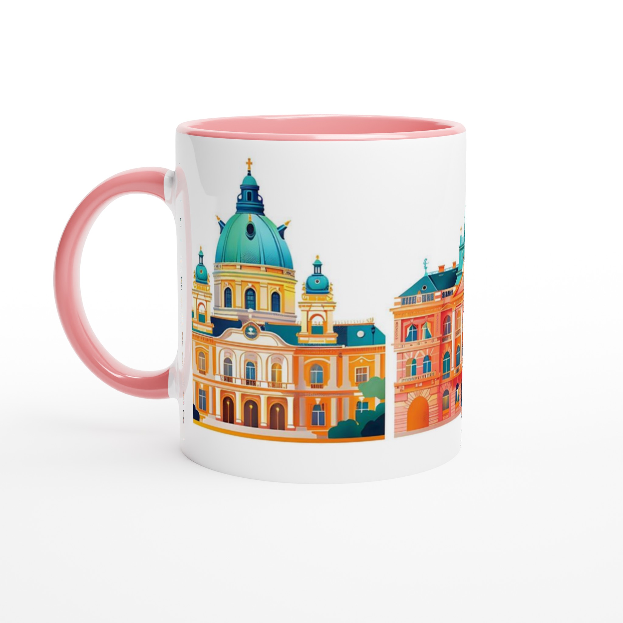 Europeisk Arkitektur Mugg - Färgsprakande Reseillustration i Premium Keramik 6 3286b21b-4a09-4e01-b77c-5beb0f241426