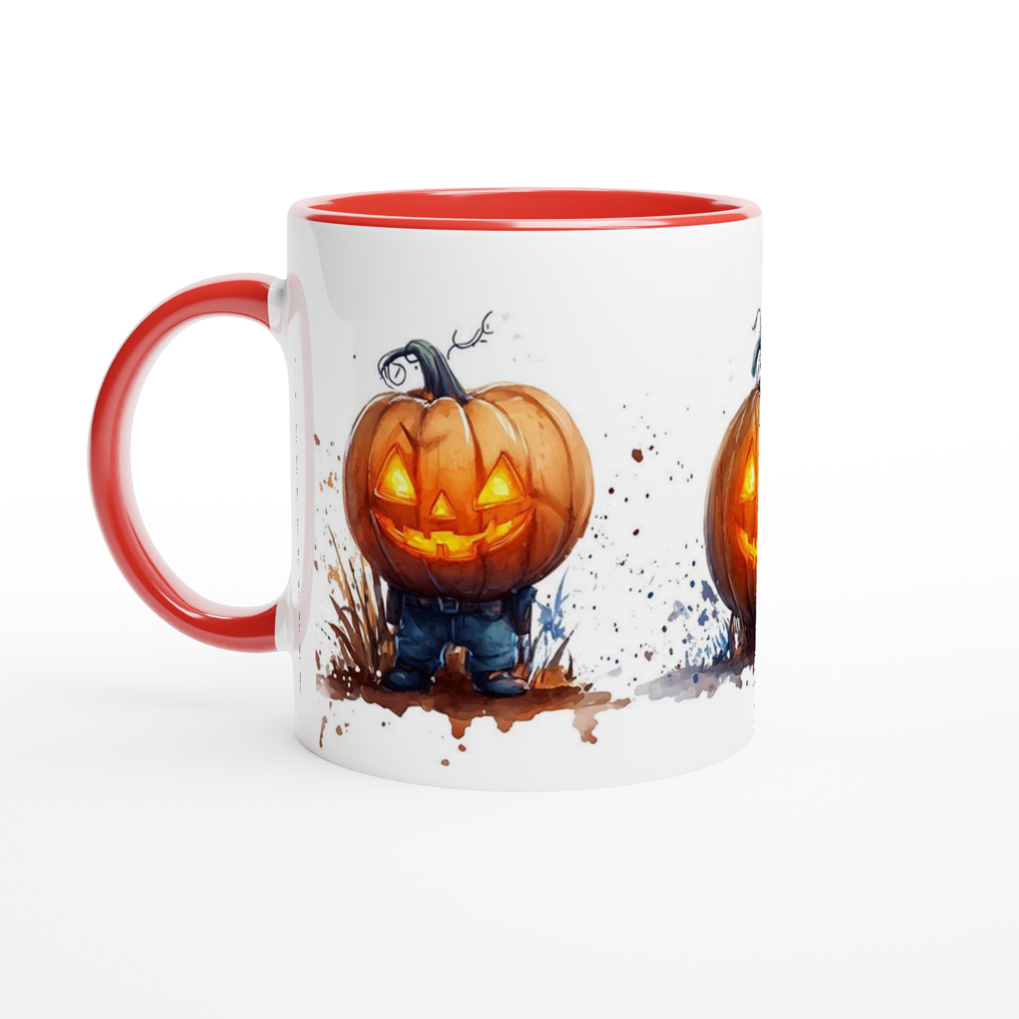 Utsökta Akvarell Pumpa Karaktärer 11oz Keramisk Mugg – Unik Halloween Design för Kaffe- och Temys 5 32a2012c-66c5-4263-91ee-618d1ce40090