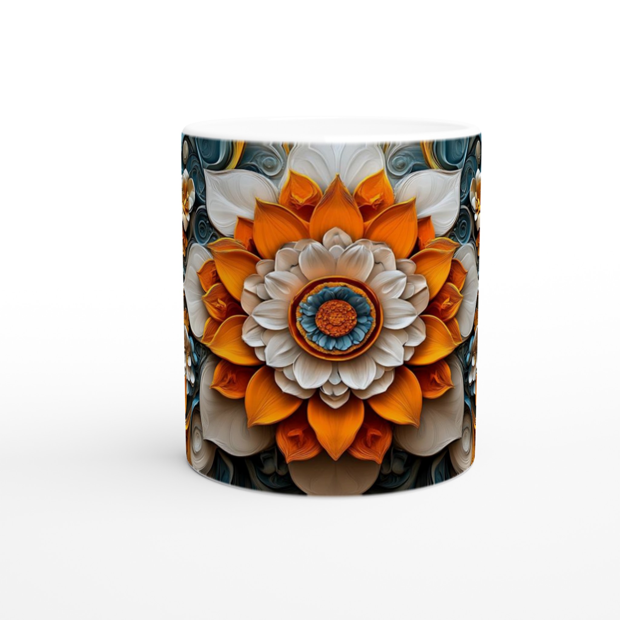 Abstrakt Mandala Konst Mugg – 11oz Keramisk Mugg i Ditt Val av 7 Levande Färger 8 32b5ebc4-10ae-475e-80a6-3b3b25ca0817