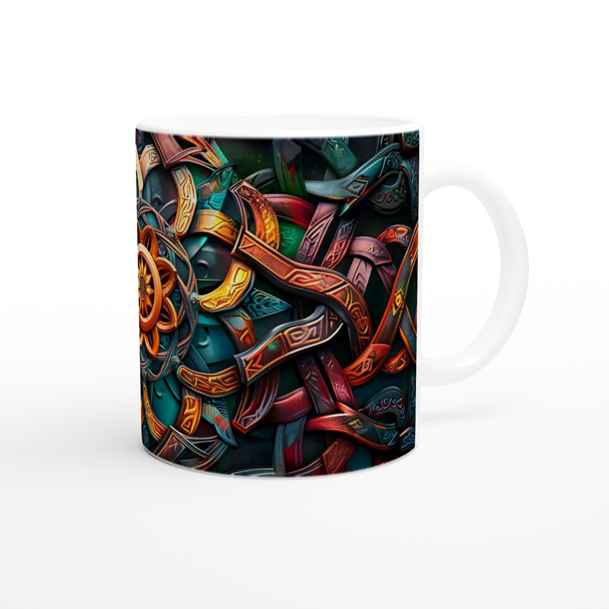 Mytisk Keltisk Knutmugg – 11 oz Keramisk Kaffemugg i Valfri Färg 9 32da3724-7e88-4c93-9000-90e6942766b2