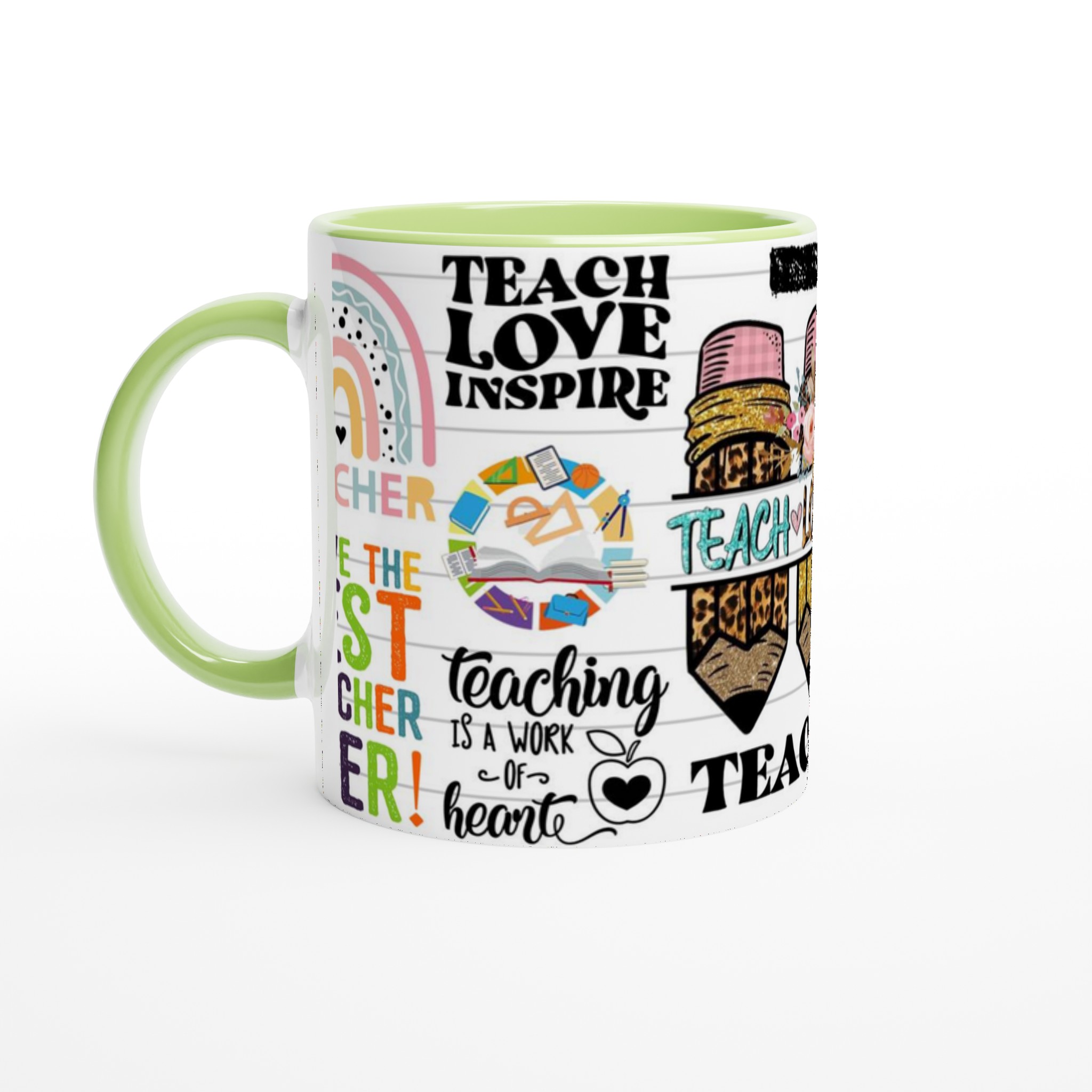 Inspirerande Lärarmugg – "Teach Love Inspire" med Färgglada Mottyrken & Valfri Färg! 7 331917ea-7294-4196-a5a1-cf951fade830