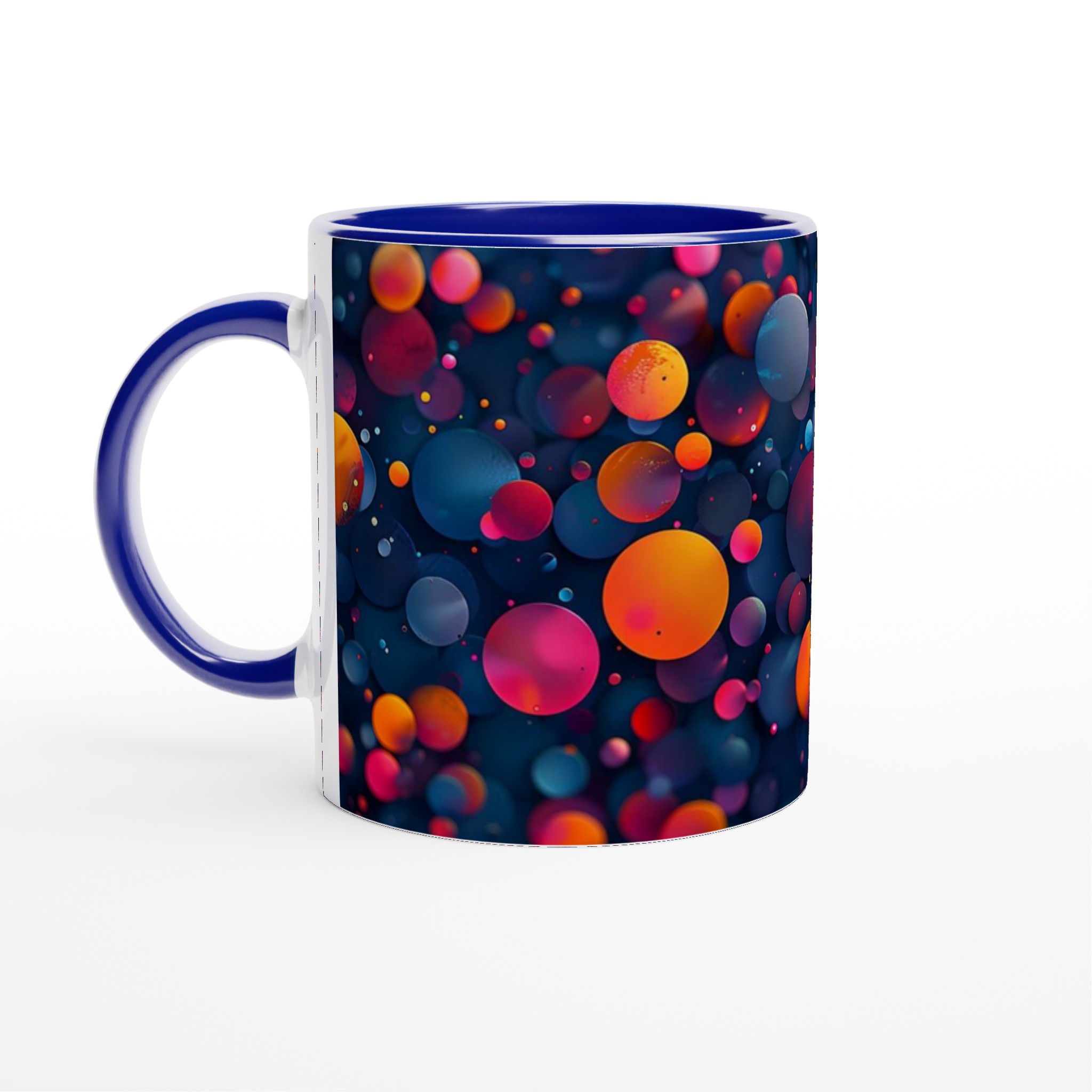 Abstrakt Bubbel Keramikmugg - 11oz Konstnärlig Kaffekopp i Flera Färger 2 33298e11-b2cf-4eff-94e4-e811b347a24b