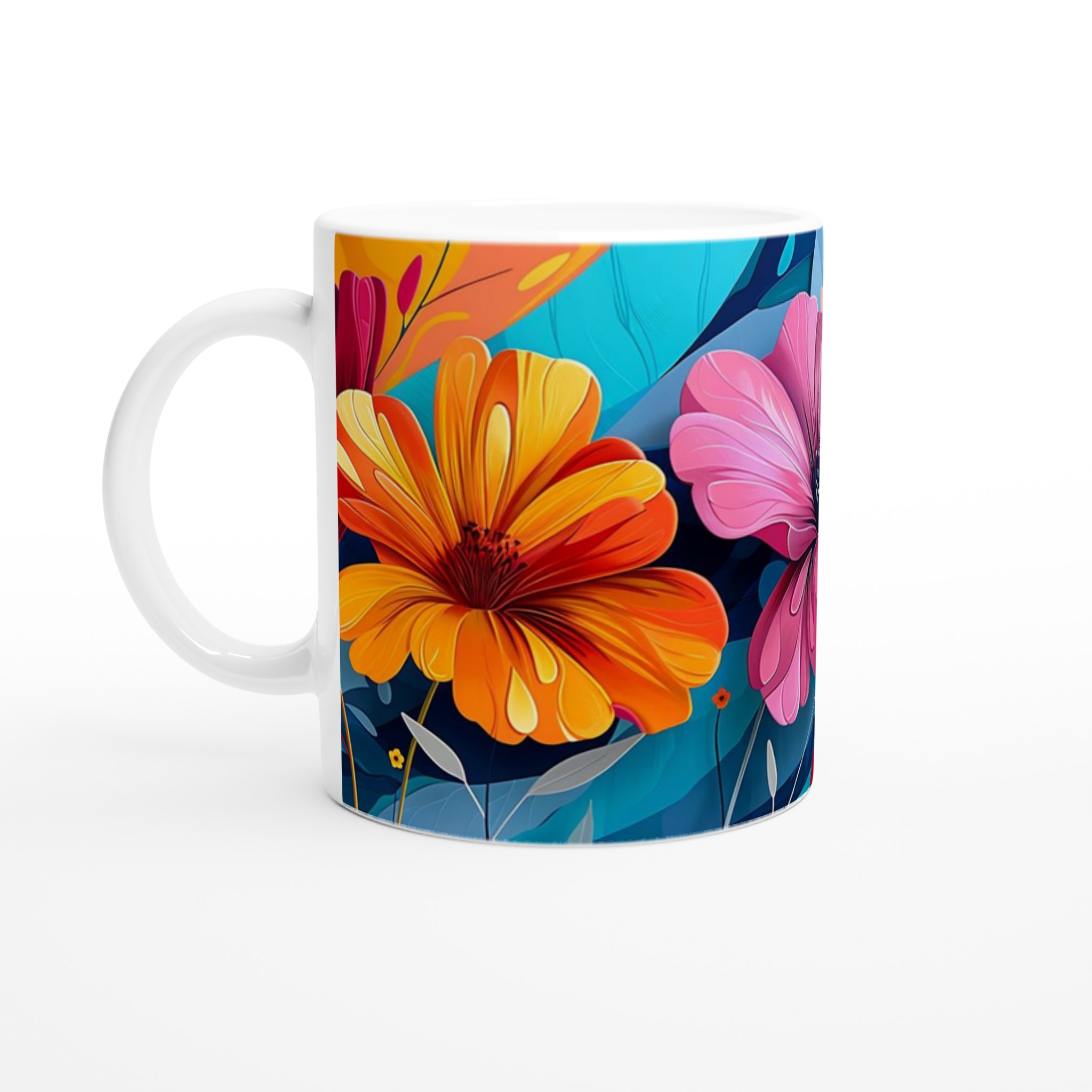 Färgglad Blommig 11oz Keramisk Mugg – Konstnärligt Tryck för Din Favoritdryck 1 334042bf-9cea-40c9-97d8-8e6e2aa83504