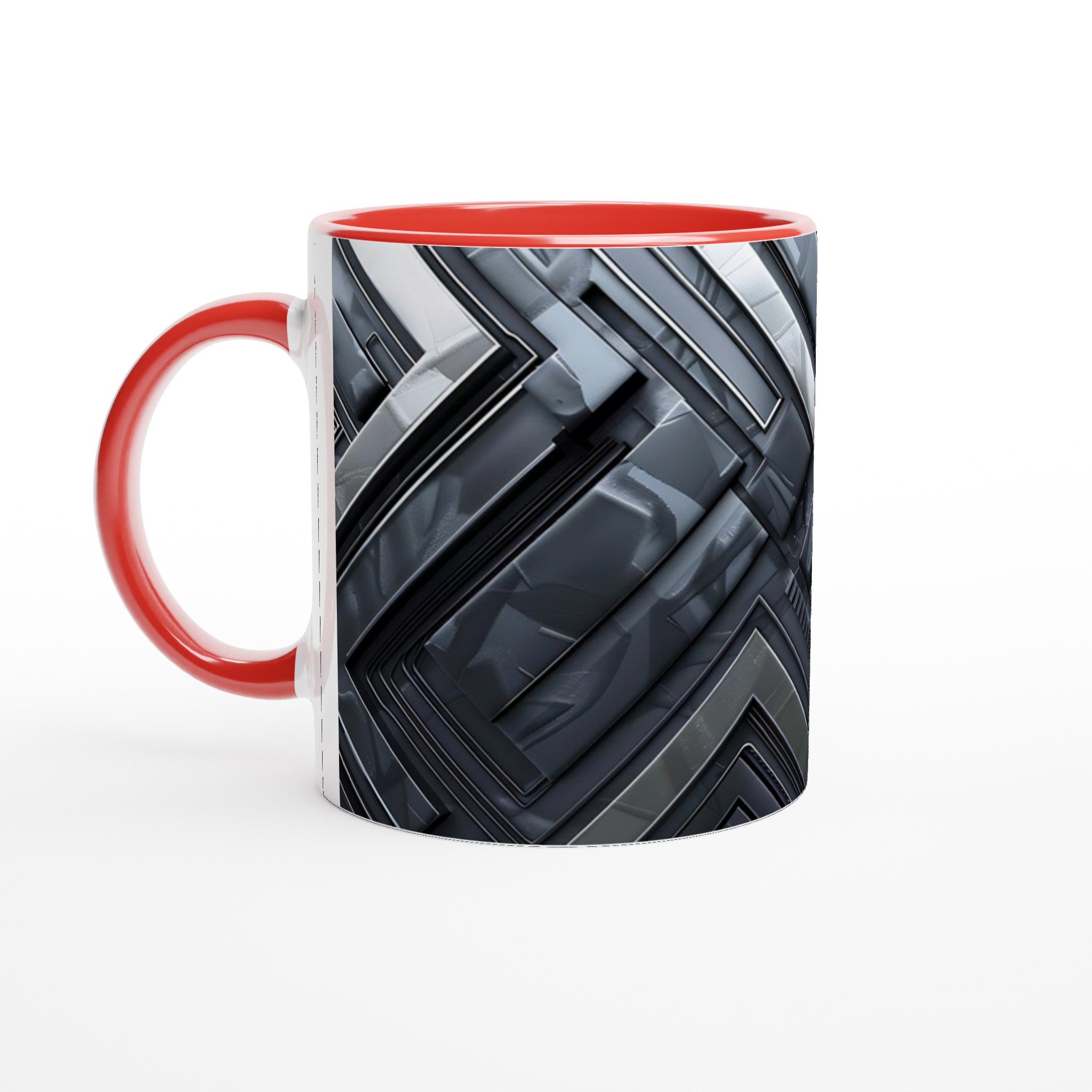 Abstrakt Cybertripp 11oz Keramikmugg - Futuristik Design i Valfri Färg 5 33636b4a-dd13-4396-ac46-de2ad9a7186e