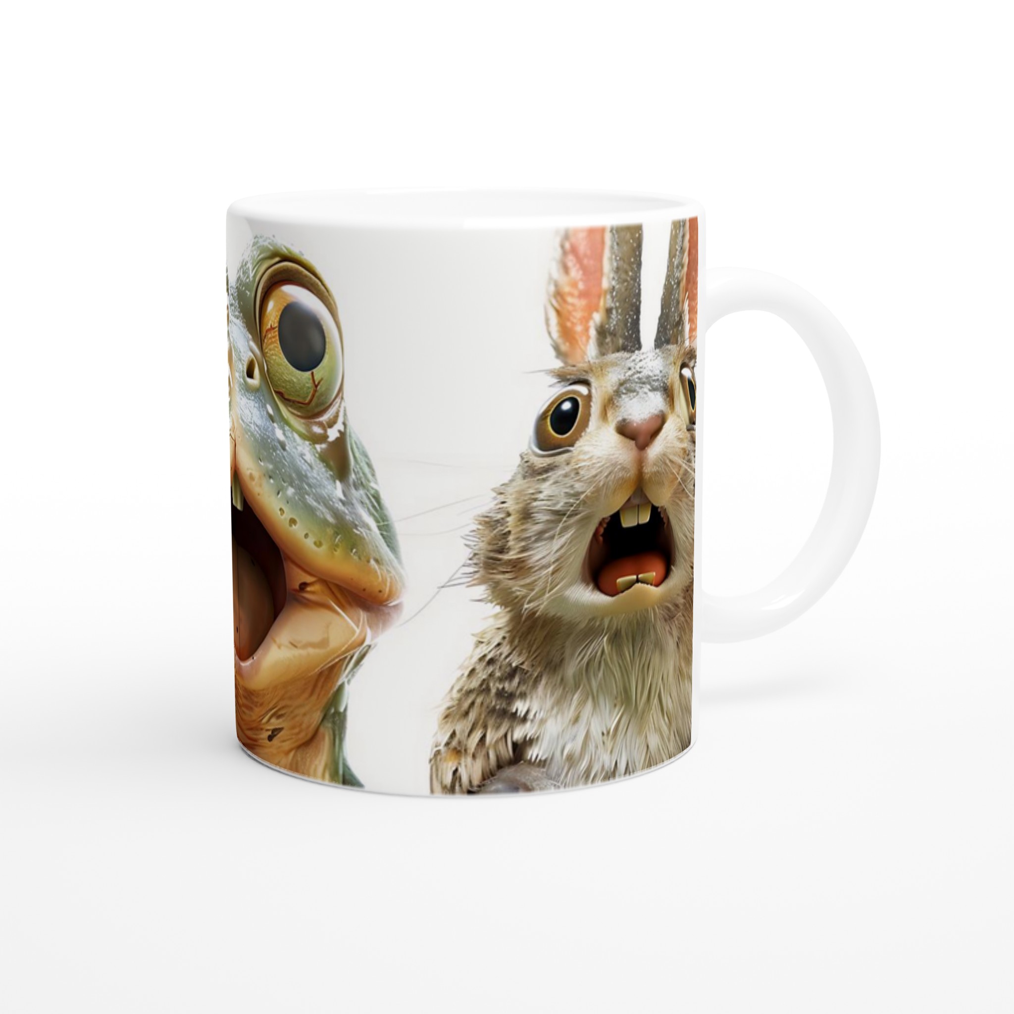 Skräckslagna Djur Mugg – 11 oz Keramisk Kaffekopp för Skrämmande Kul Stunder 10 33822f84-c419-4552-a99d-601db127c7e5
