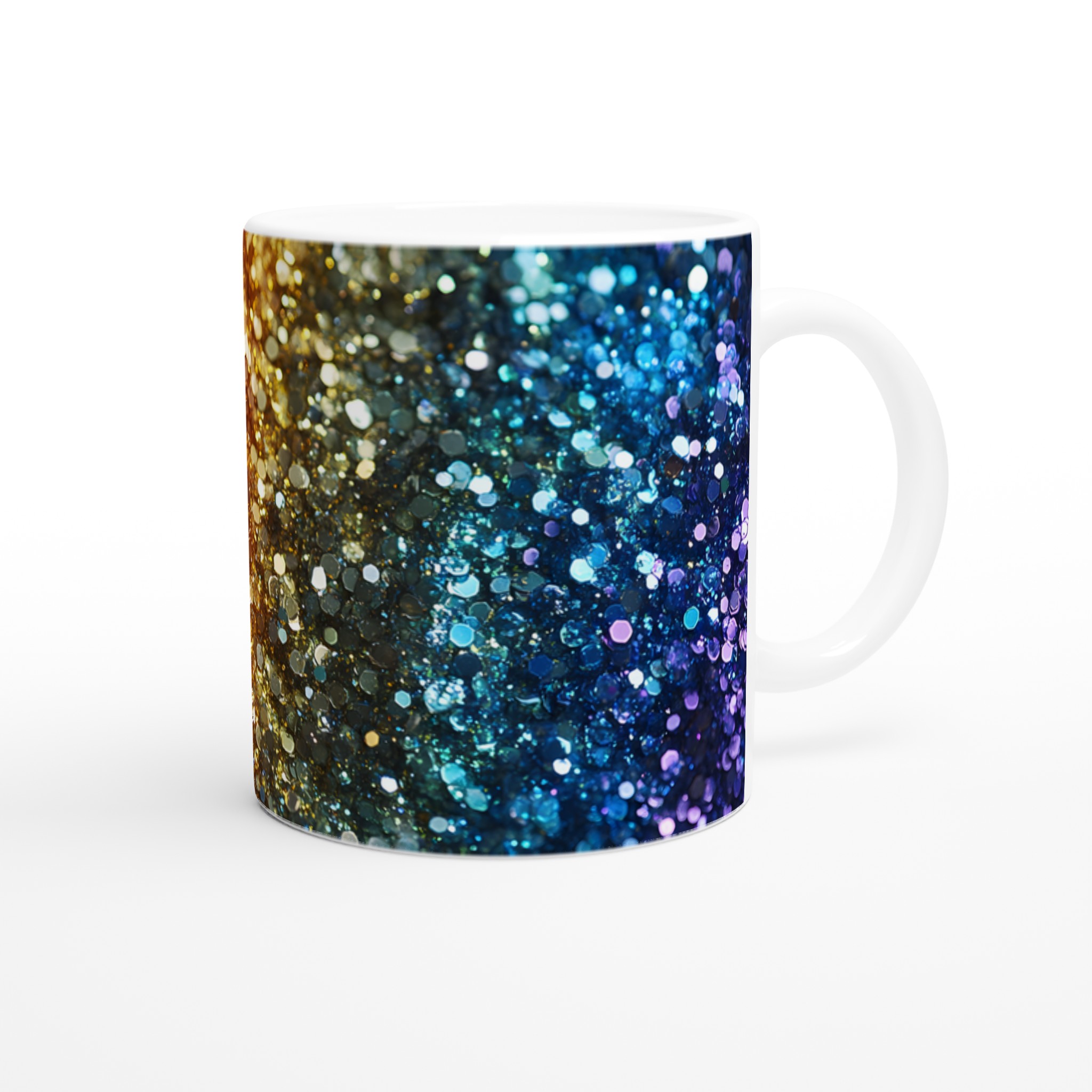 Glittrig Gradient Mugg i Premium Keramik – 11 oz färgexplosion för din dryck 9 338a46b2-521e-4116-83cb-1a54e015d30a