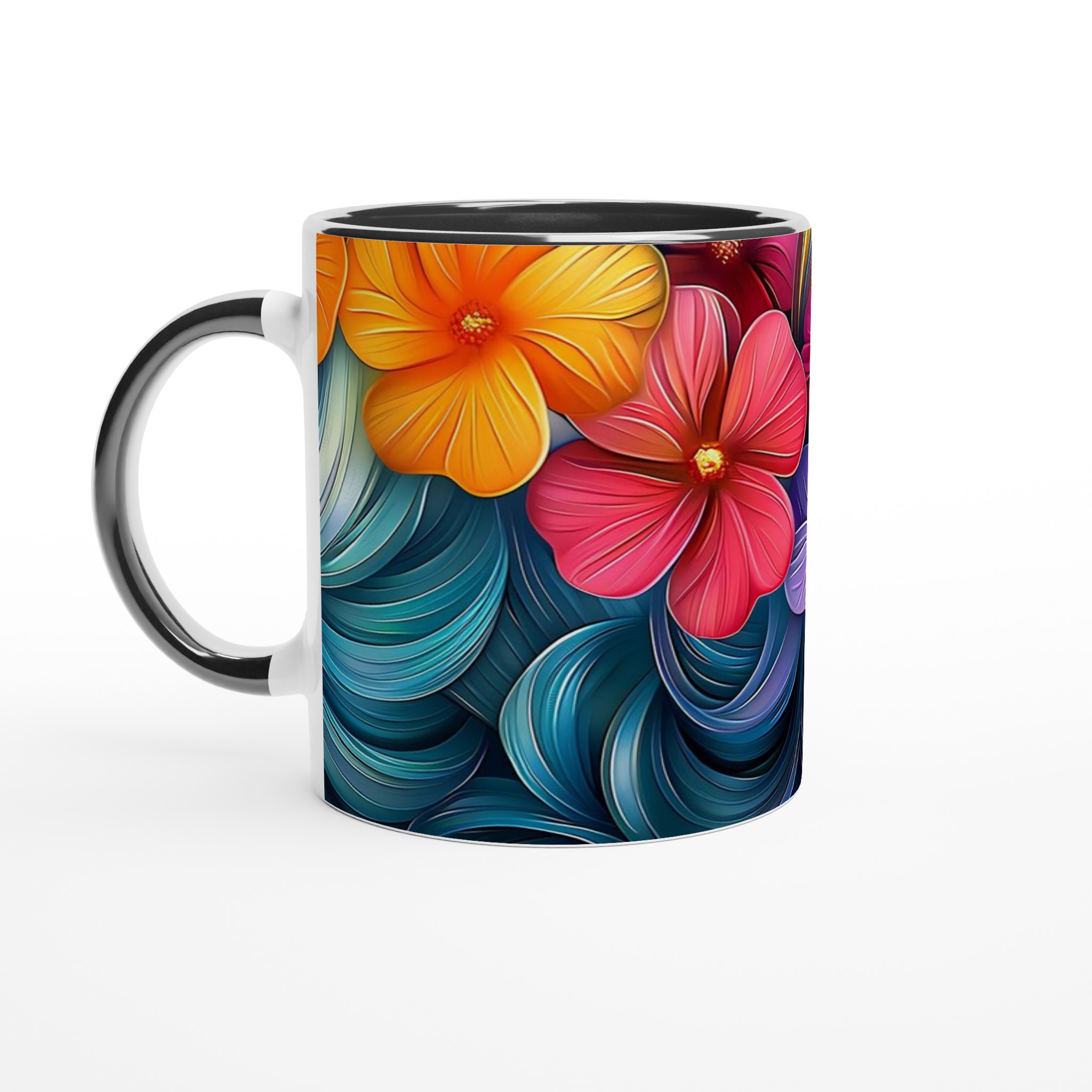 Blomstrande Färgexplosion Mugg – 11oz Keramikmugg i ditt val av 7 livfulla nyanser 4 33b525e5-9b5b-4443-ad0d-94c6bf65836e