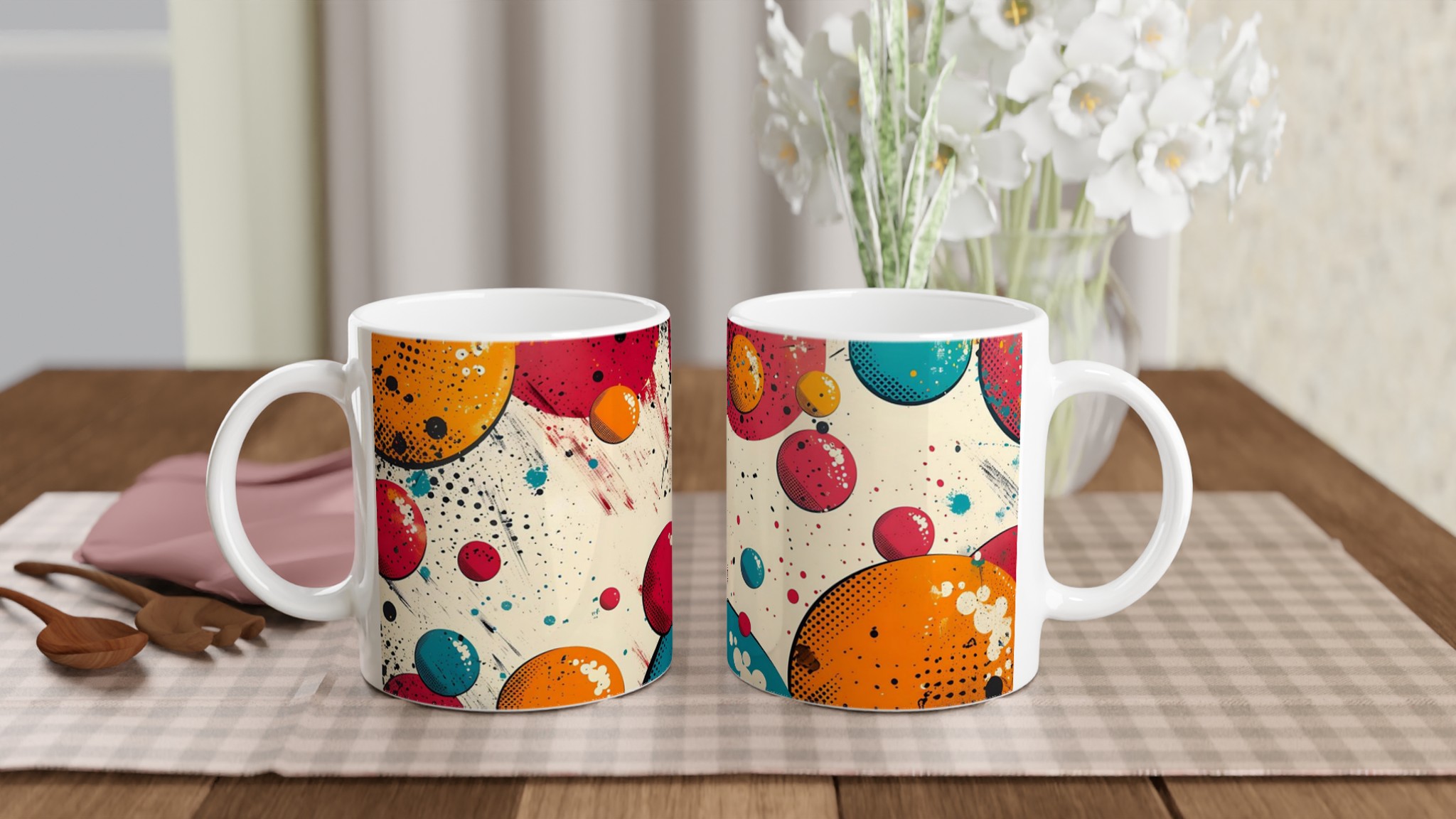 Abstrakt Pop Art Keramikmugg – Färgglad Design för Ditt Kaffe, Te och Mer! 10 3414f05d-9407-435e-b9d7-de9f68c45f77