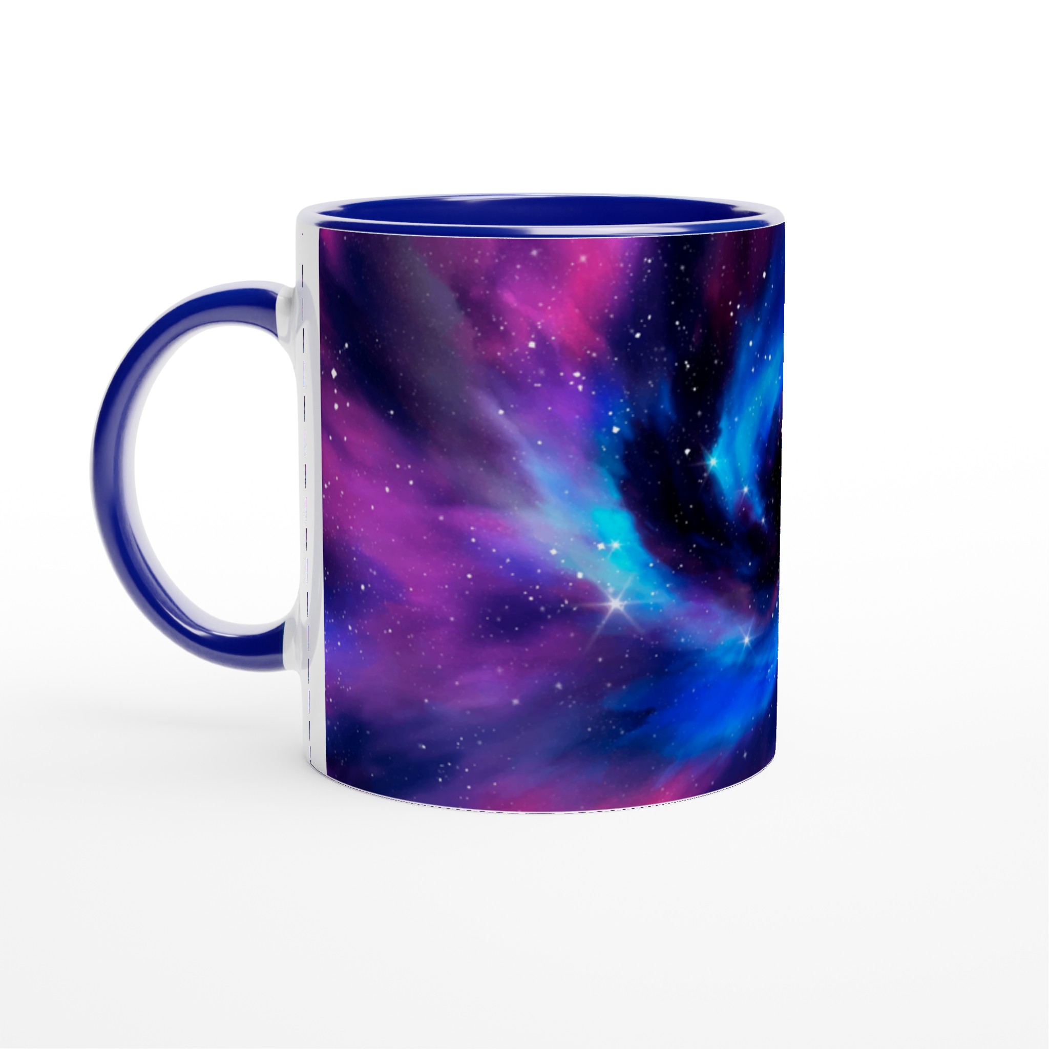 Vit 11oz keramisk mugg med galaxtema – välj din favoritfärg och förvandla din kaffestund 2 3418cd52-29e3-4294-8374-f07a998c6bea