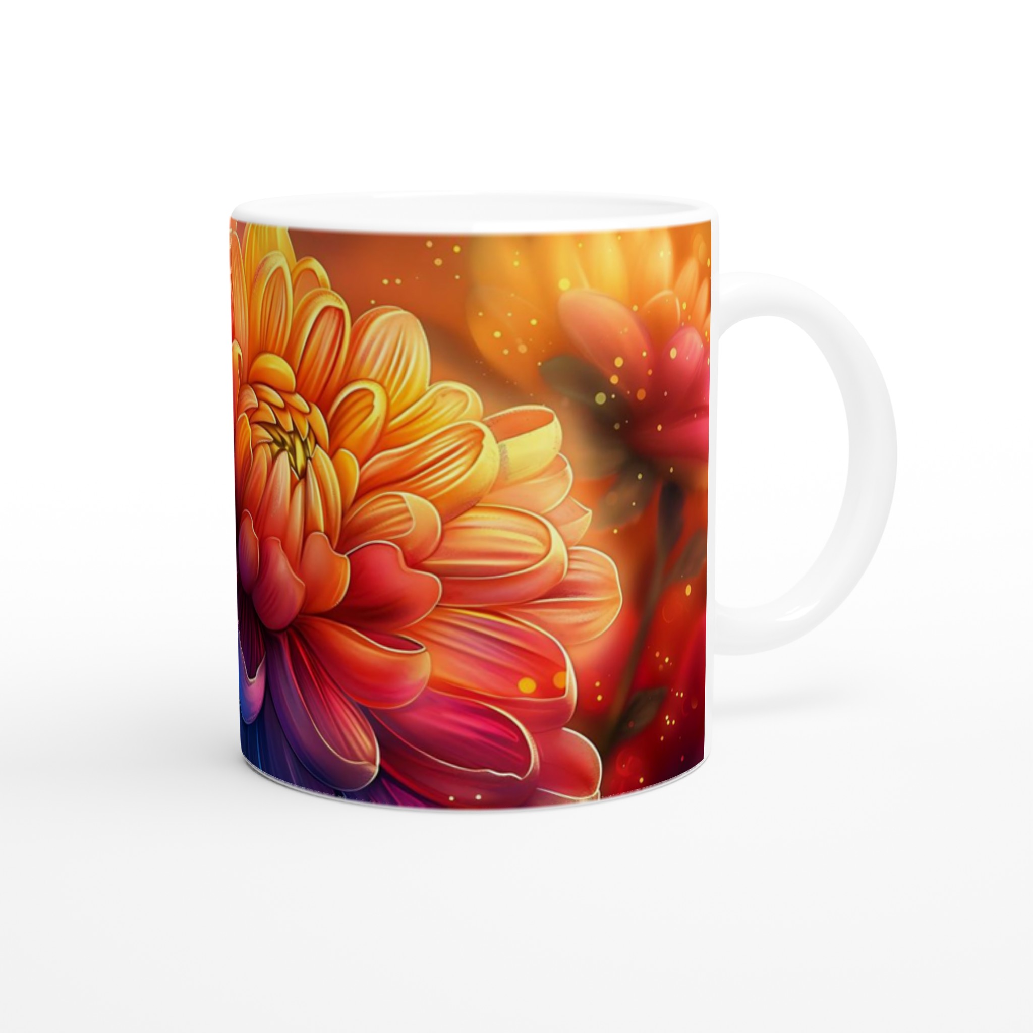 Färgexplosion Dahlia Mugg – 11oz Keramisk Kaffemugg i Levande Nyanser för Hem & Kontor 9 342da18b-9062-4865-a821-0ffd0cd8a50b