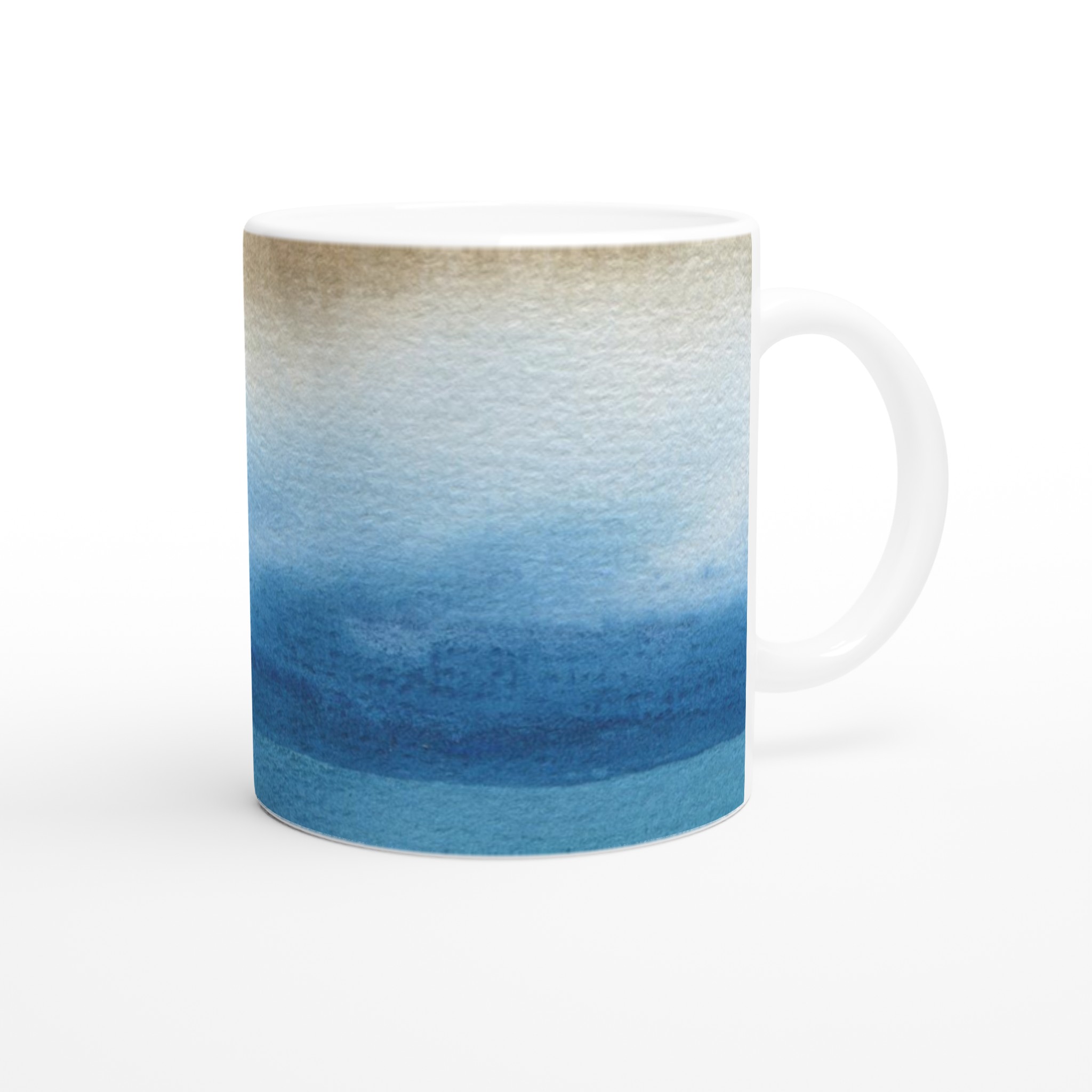 Elegant Vit 11oz Keramisk Mugg med Havsblå Akvarellkänsla 9 345d2a2a-14f3-400b-931a-33d370ef7569