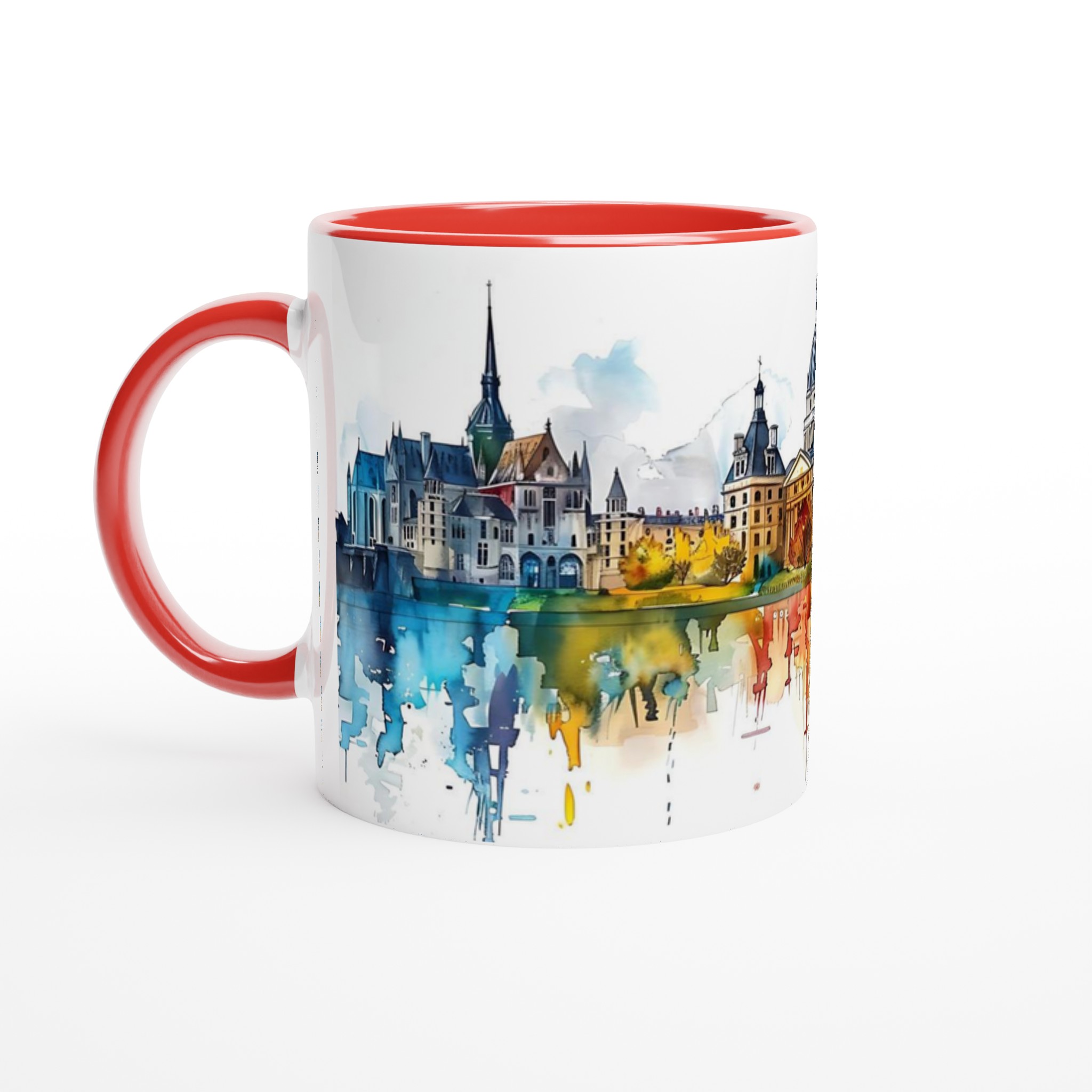 Akvarell Stadssilhuett Mugg – Livfull Konst för Kaffeälskaren i Ditt Val av Färg 5 34675feb-a188-4854-95ef-1b2a2e68a456