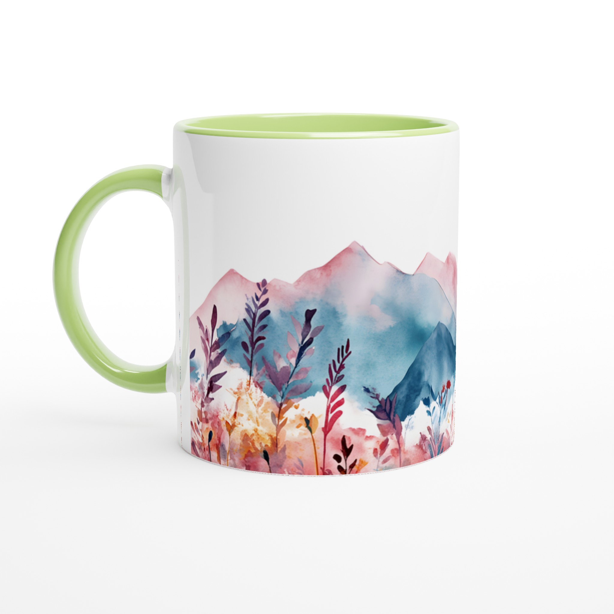 Akvarellberg och Blomsteräng 11oz Keramisk Mugg – Välj bland 7 Färgstarka Nyanser 7 34887b87-b524-4f4c-88b2-1a0d792d0cf7