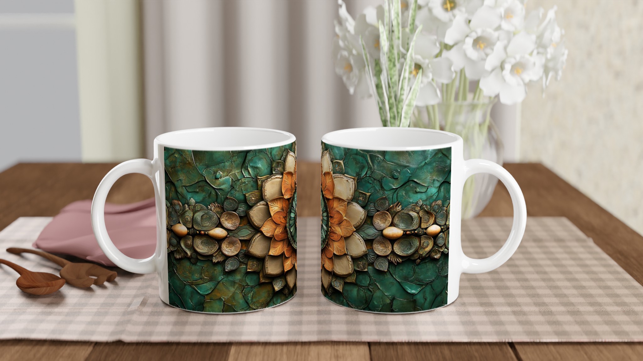 Koppar & Turkos Mandala Mugg - Välj din färg! 10 34d59f4f-fc41-42ea-b33d-3fcf4f0b6ce6