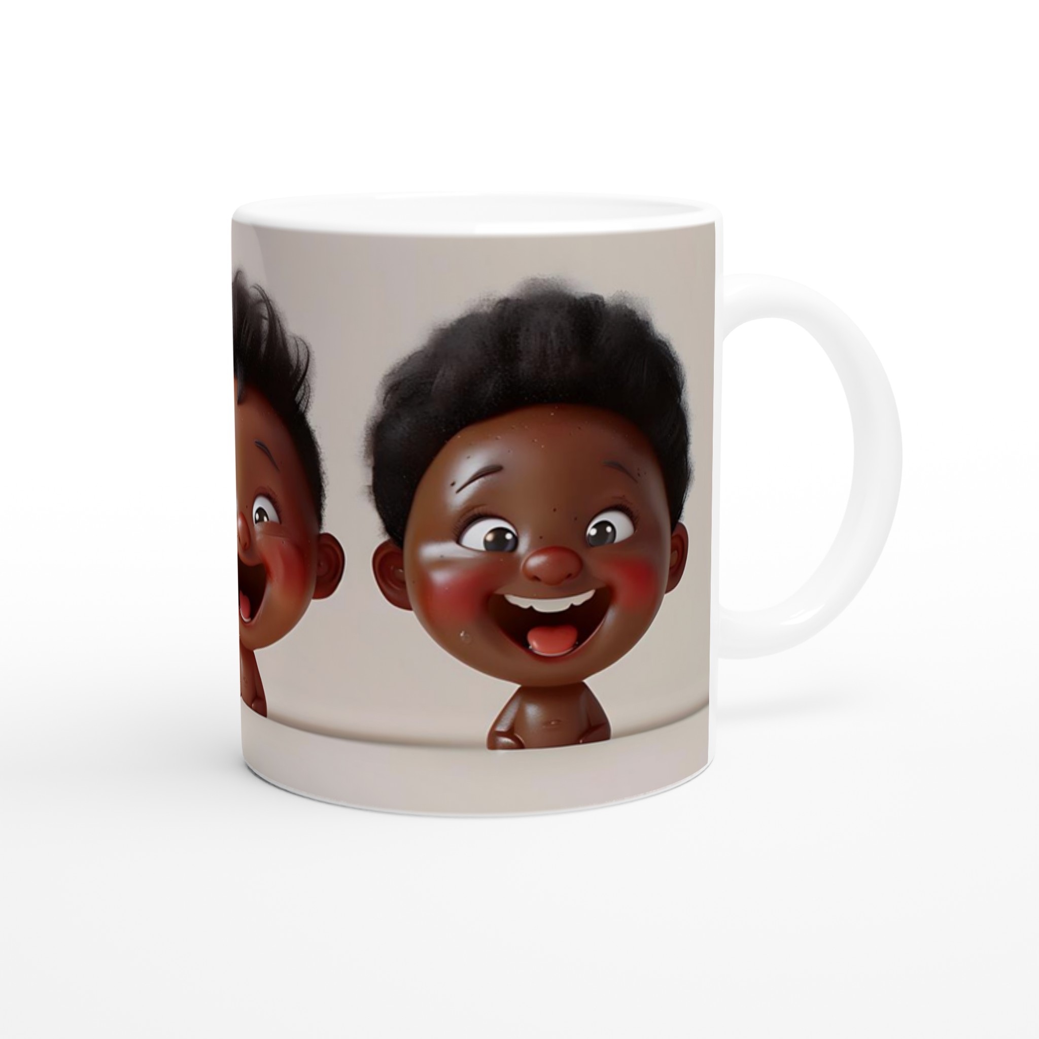 Glad Baby Mugg - Söta & Glada Ansikten på 11oz Keramikmugg 9 355d64a4-a85a-4fb4-a820-fe7de5b3e9ee