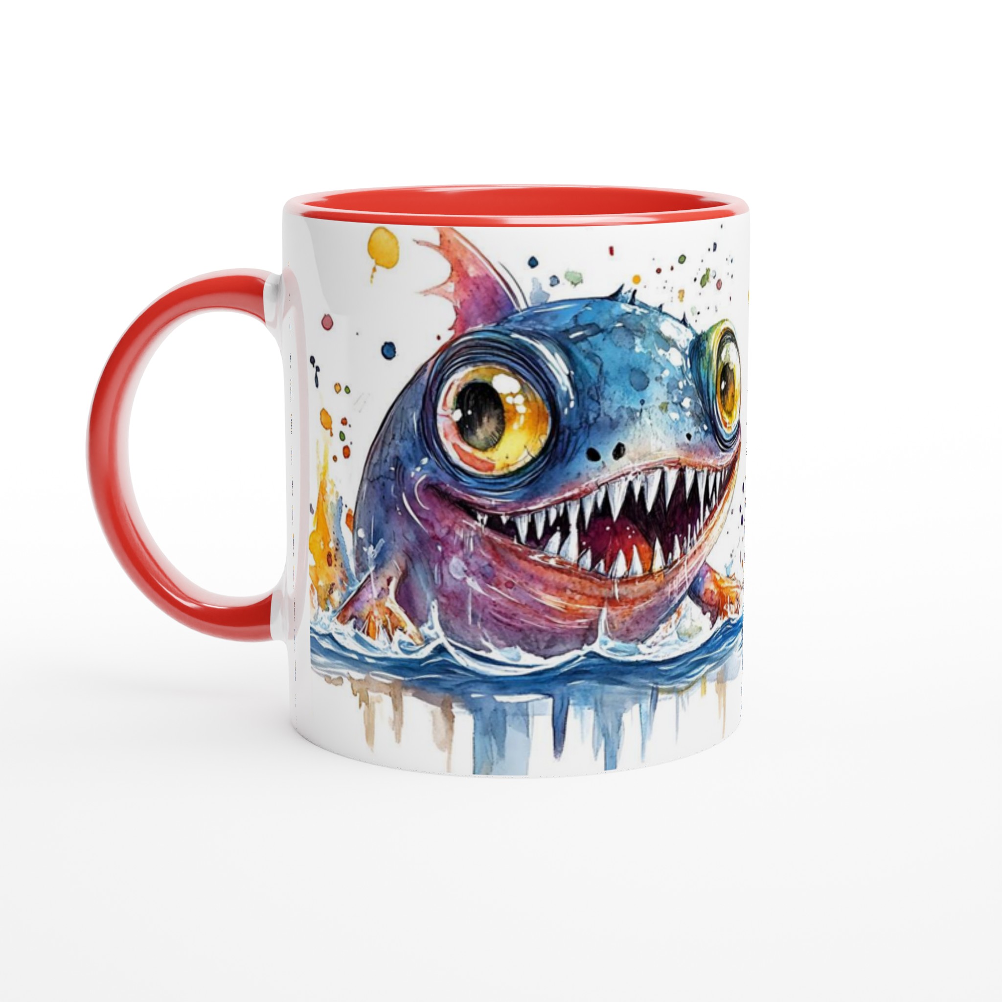 Färgglad Monsterfisk Keramikmugg – Vattenfärgskänsla & Livfull Design, Välj din favoritfärg! 5 359922d9-6f6d-4a54-bc38-7cb5a78c70a3